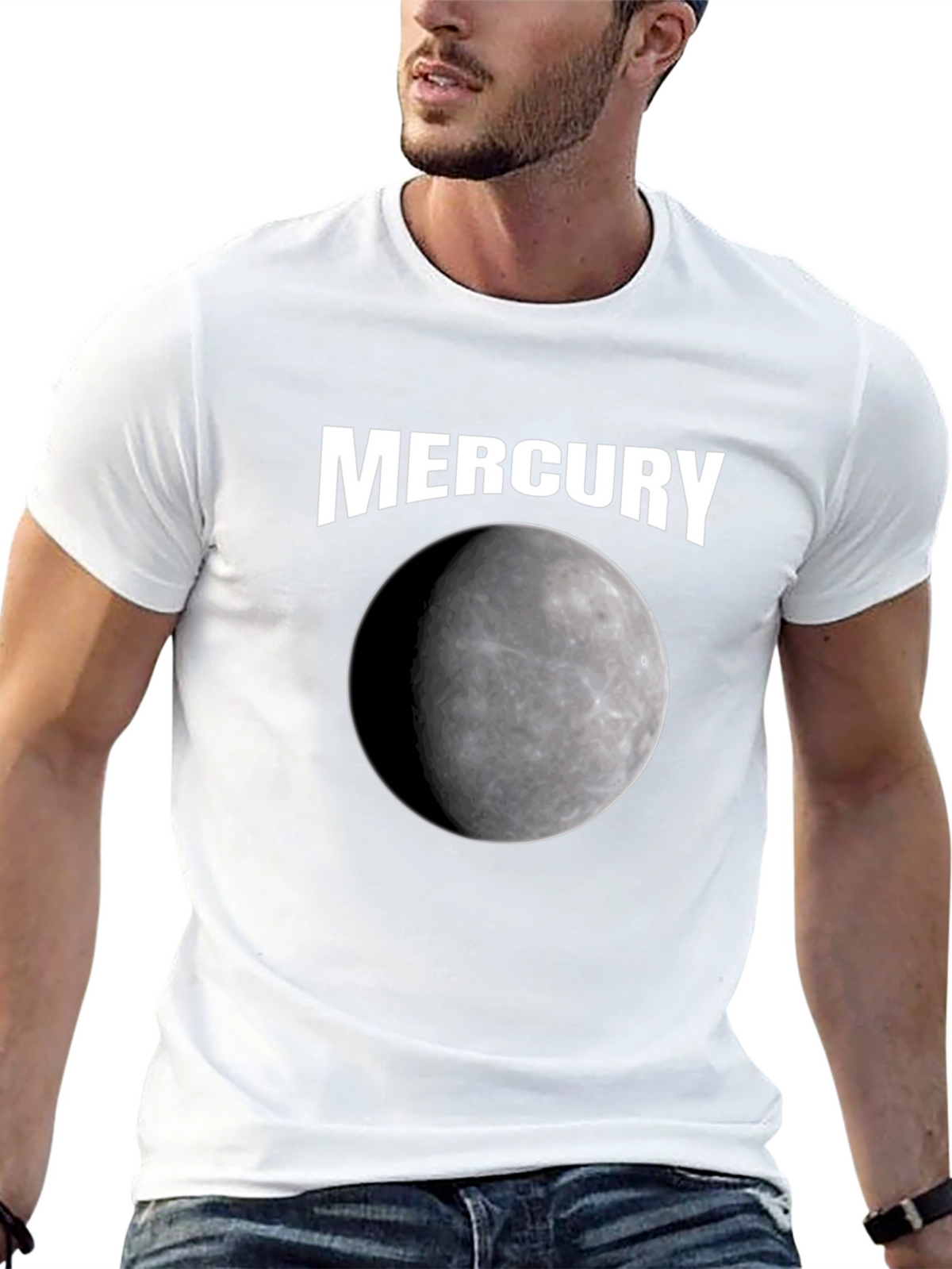 Mercury Planet Graphic Black T-Shirt