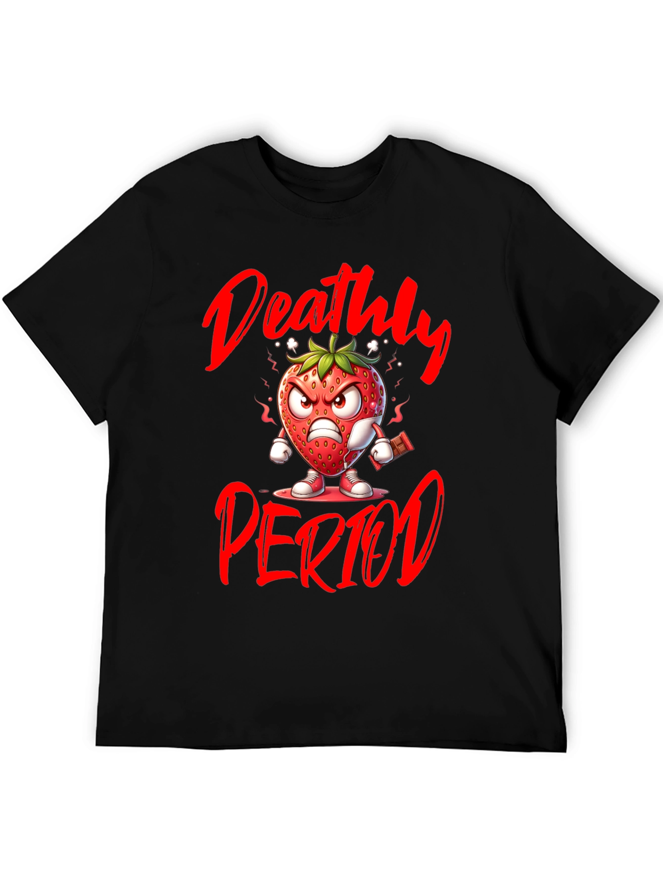 Deathly Period T-Shirt - Angry Strawberry