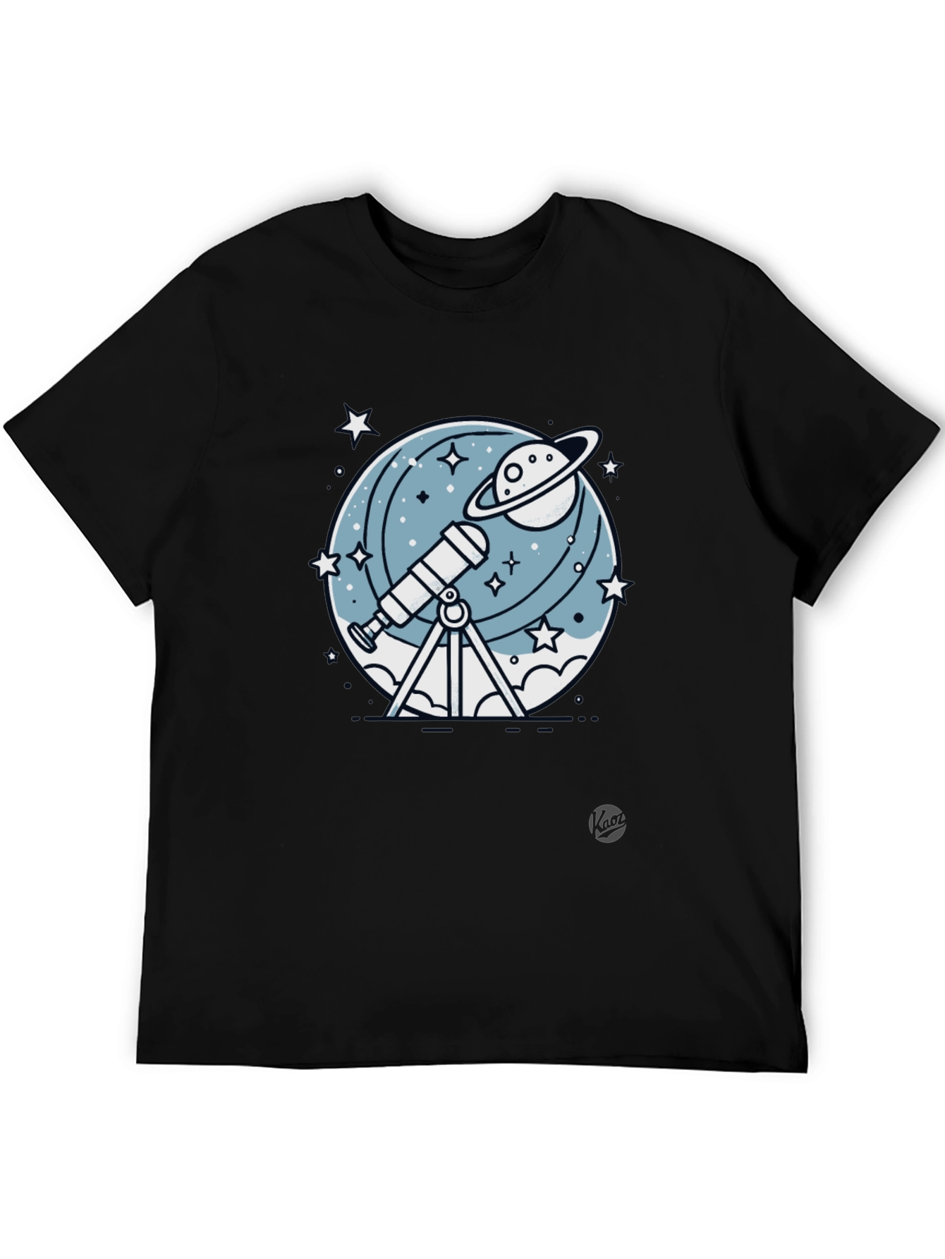 Cosmic Telescope Graphic Tee - Space Explorer T-Shirt