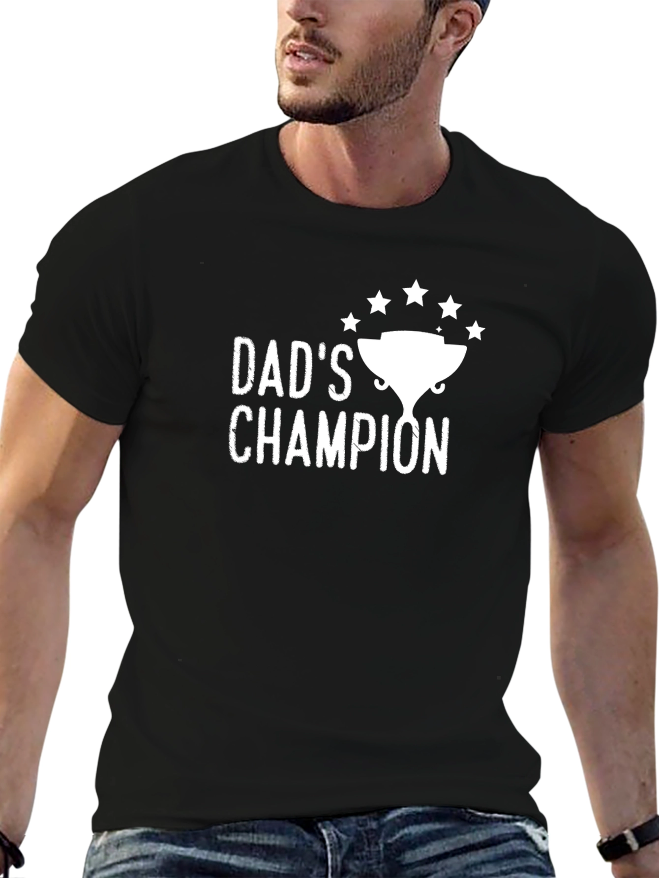 Dads Champion Black T-Shirt