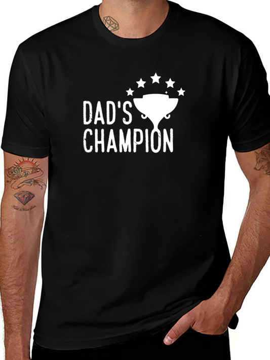 Dads Champion Black T-Shirt