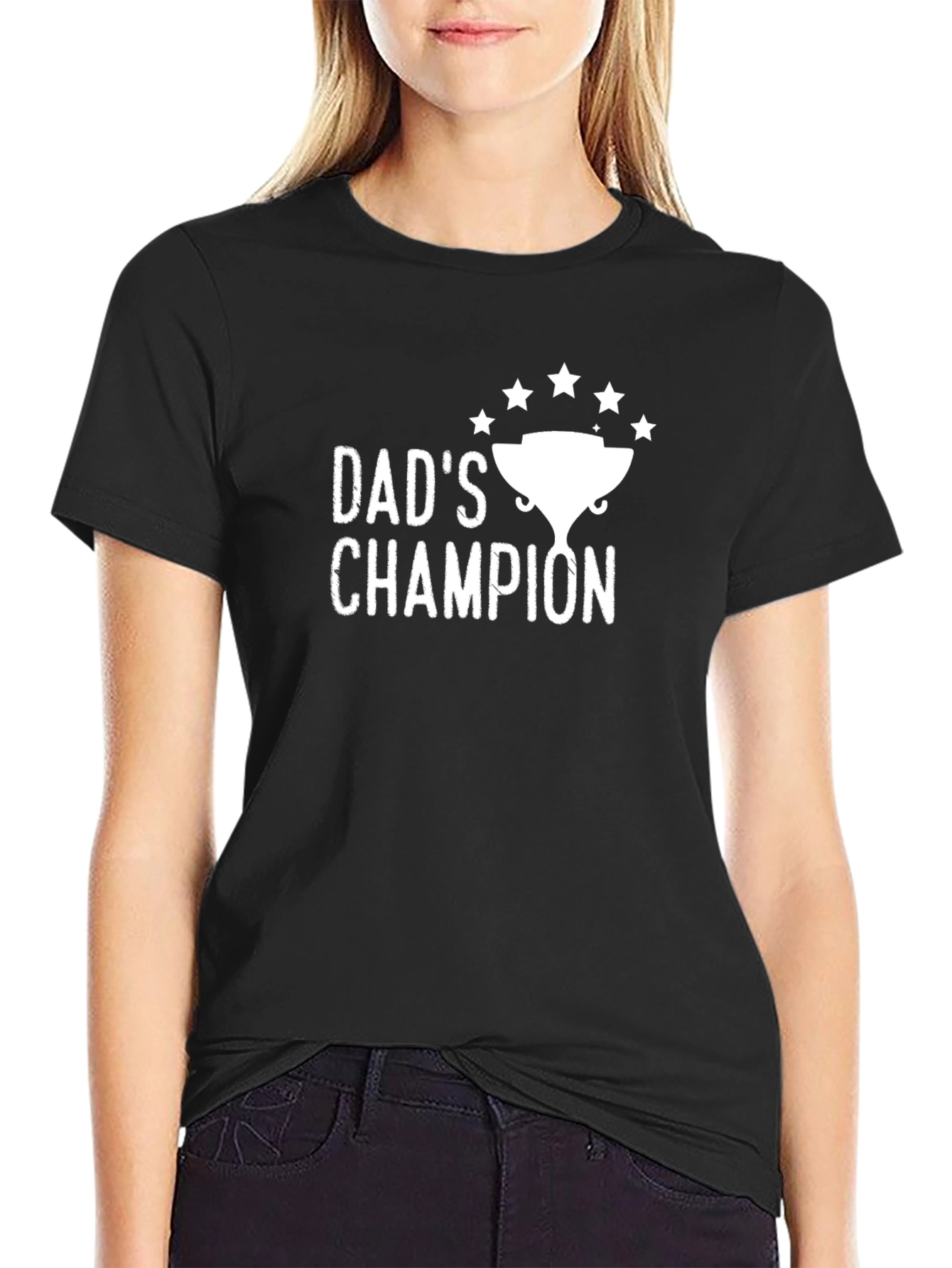 Dads Champion Black T-Shirt