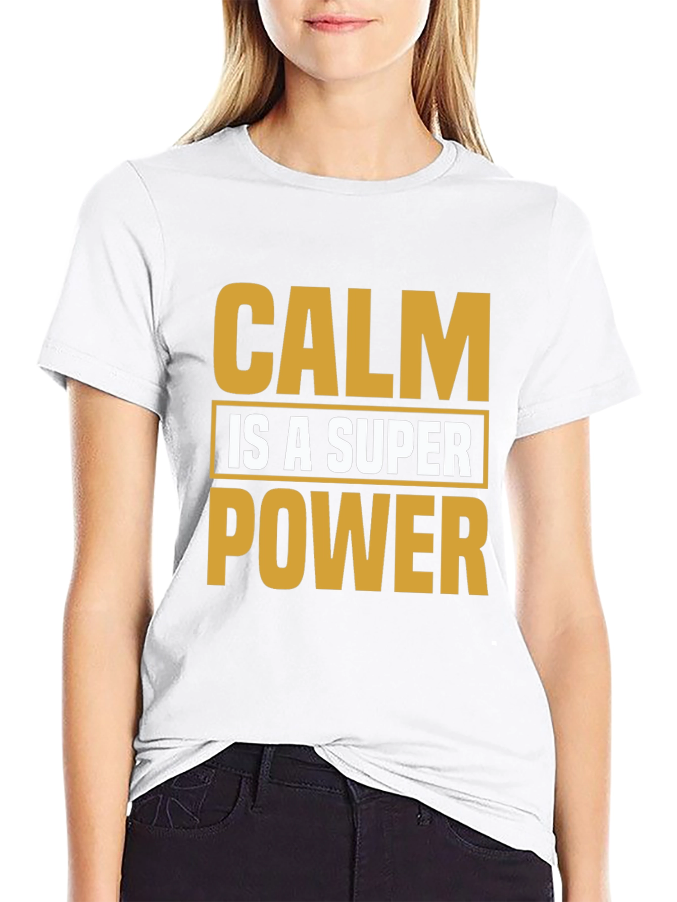 Calm is a Superpower Black T-Shirt