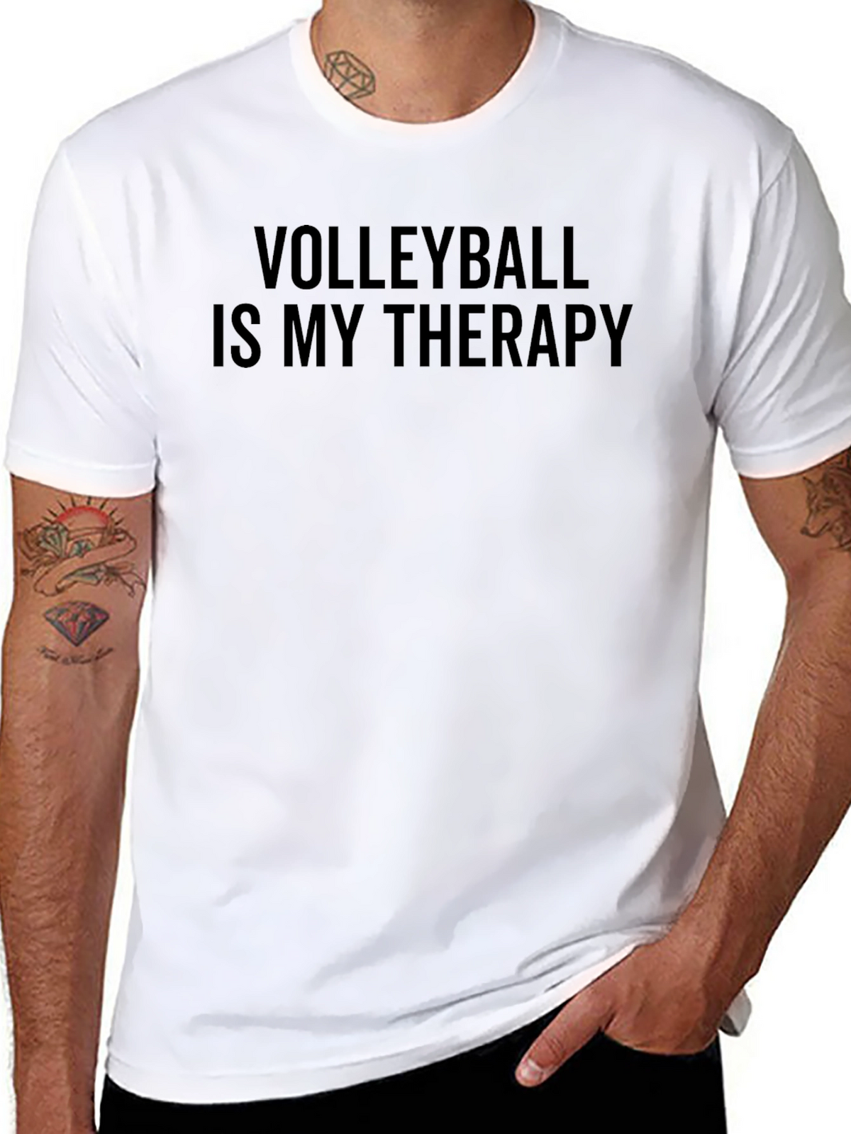 Volleyball Is My Therapy Graphic T-Shirt