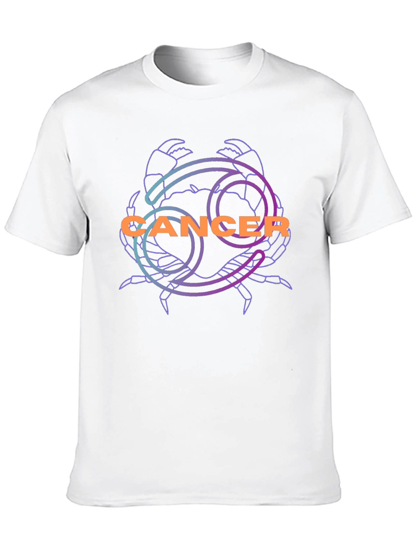 Cancer Zodiac Graphic Tee - Black Unisex T-Shirt