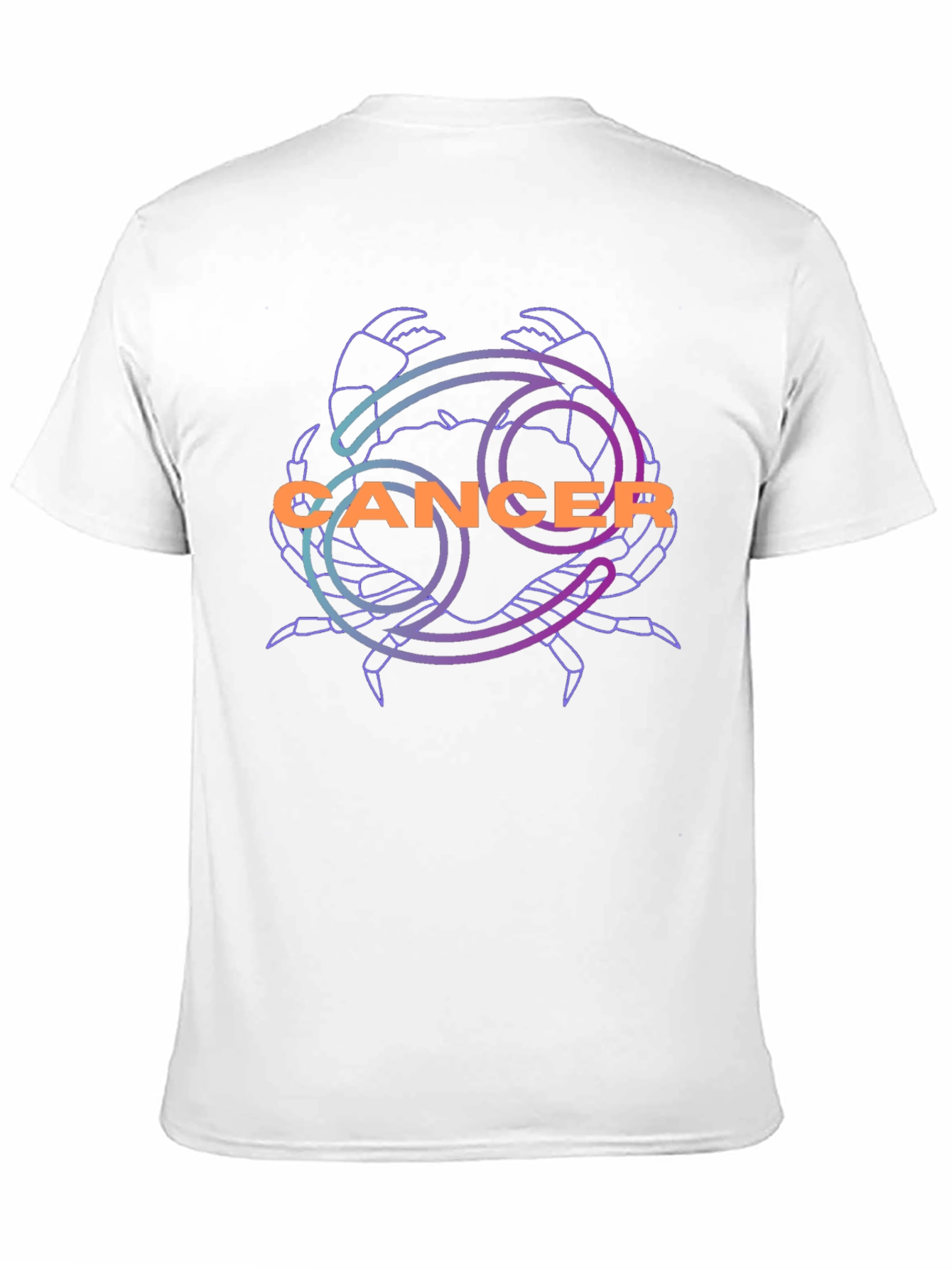 Cancer Zodiac Graphic Tee - Black Unisex T-Shirt