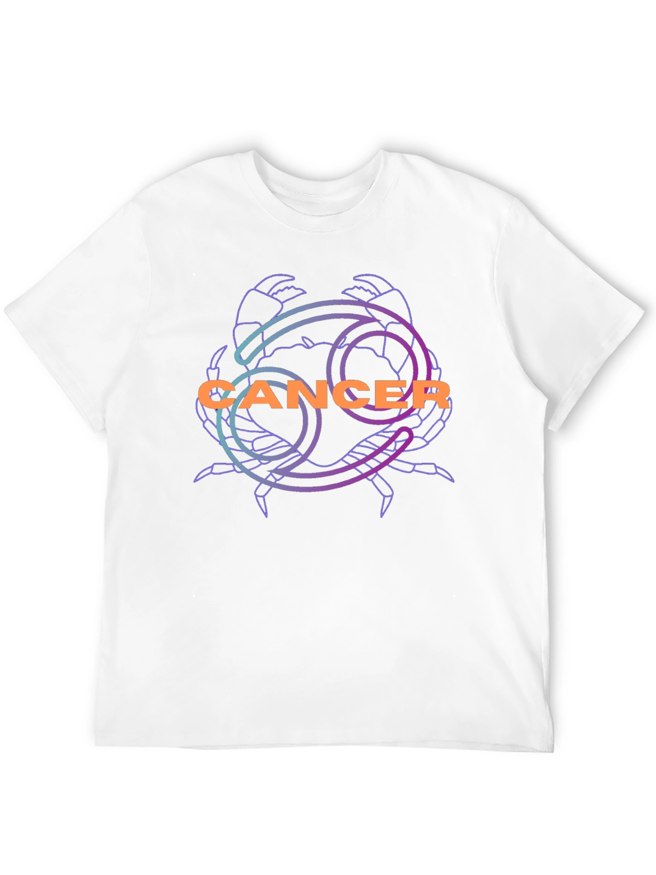 Cancer Zodiac Graphic Tee - Black Unisex T-Shirt