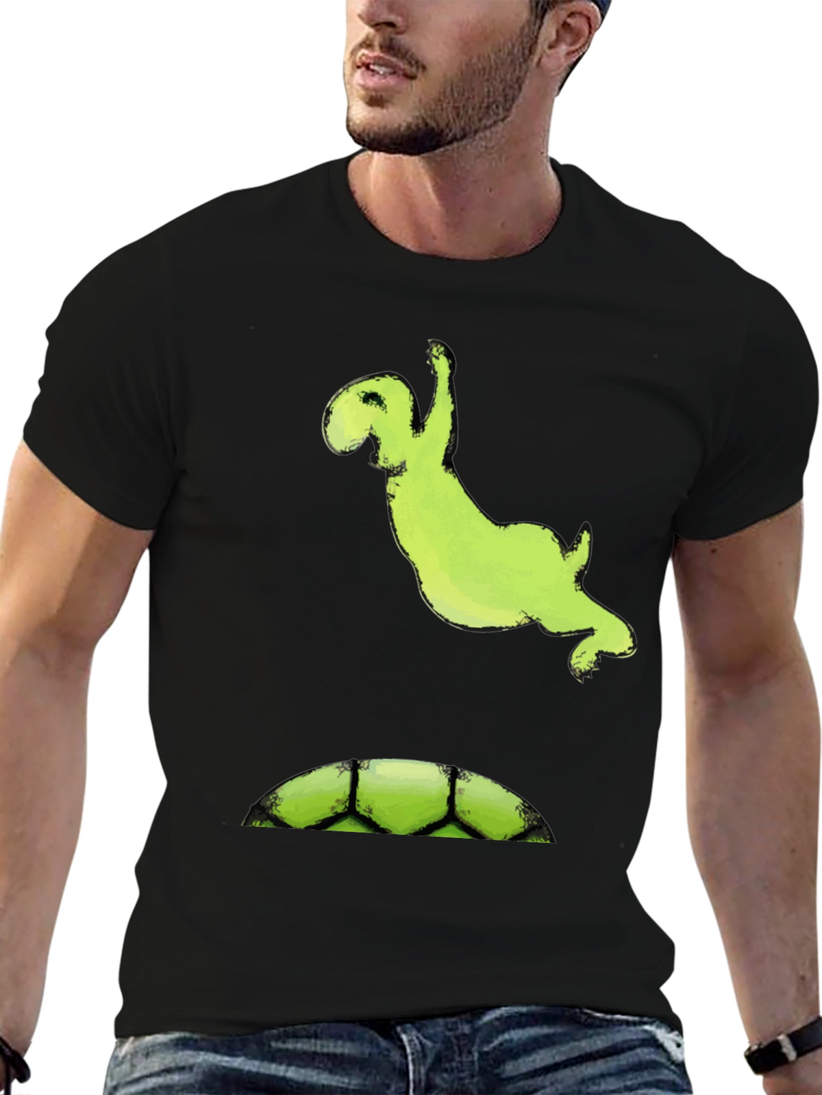 Cartoon Monster T-Shirt - Black