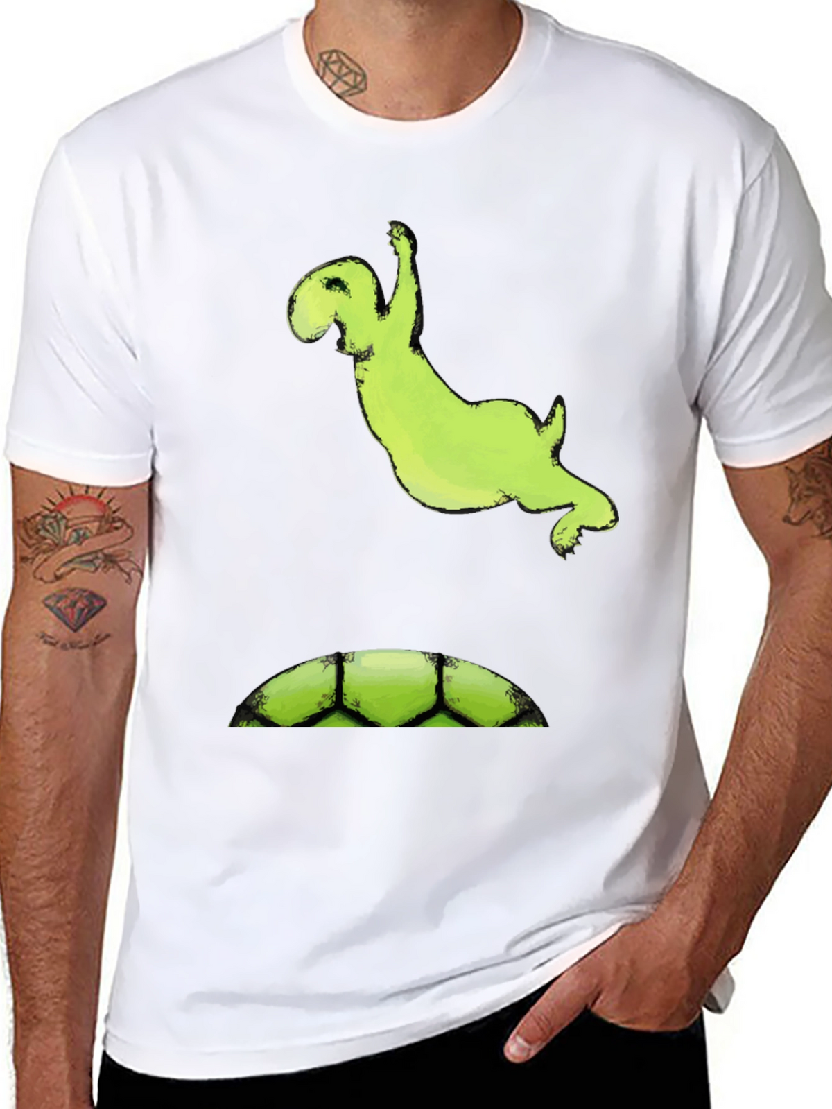 Cartoon Monster T-Shirt - Black