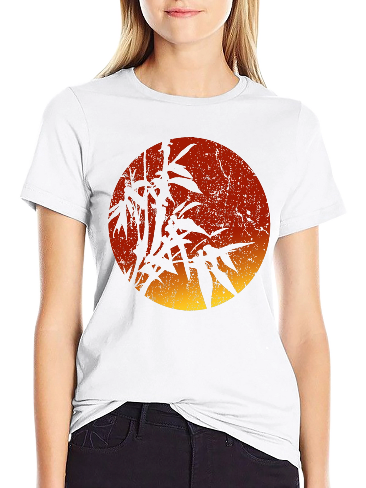 Bamboo Sunset Graphic Tee - Stylish Mens T-Shirt