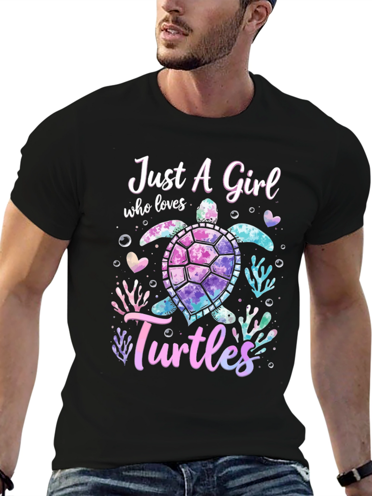 Just A Girl Who Loves Turtles Graphic Tee