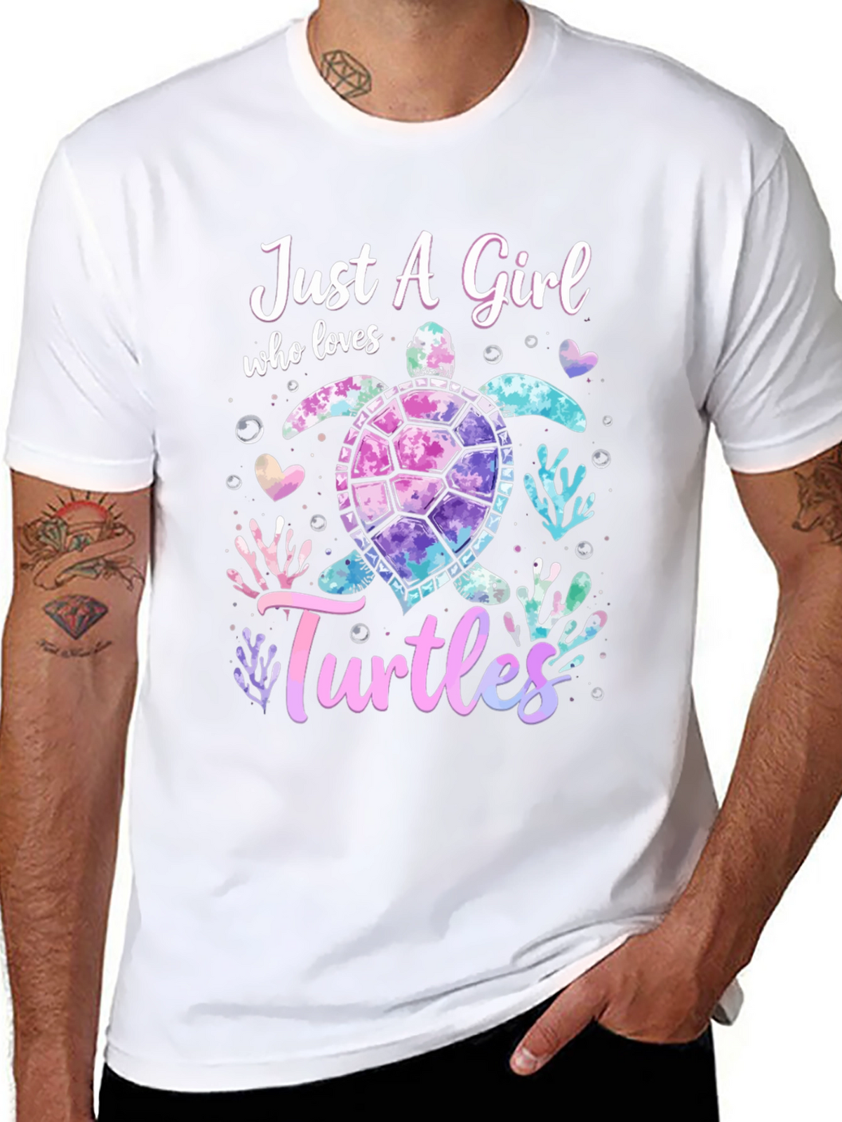 Just A Girl Who Loves Turtles Graphic Tee
