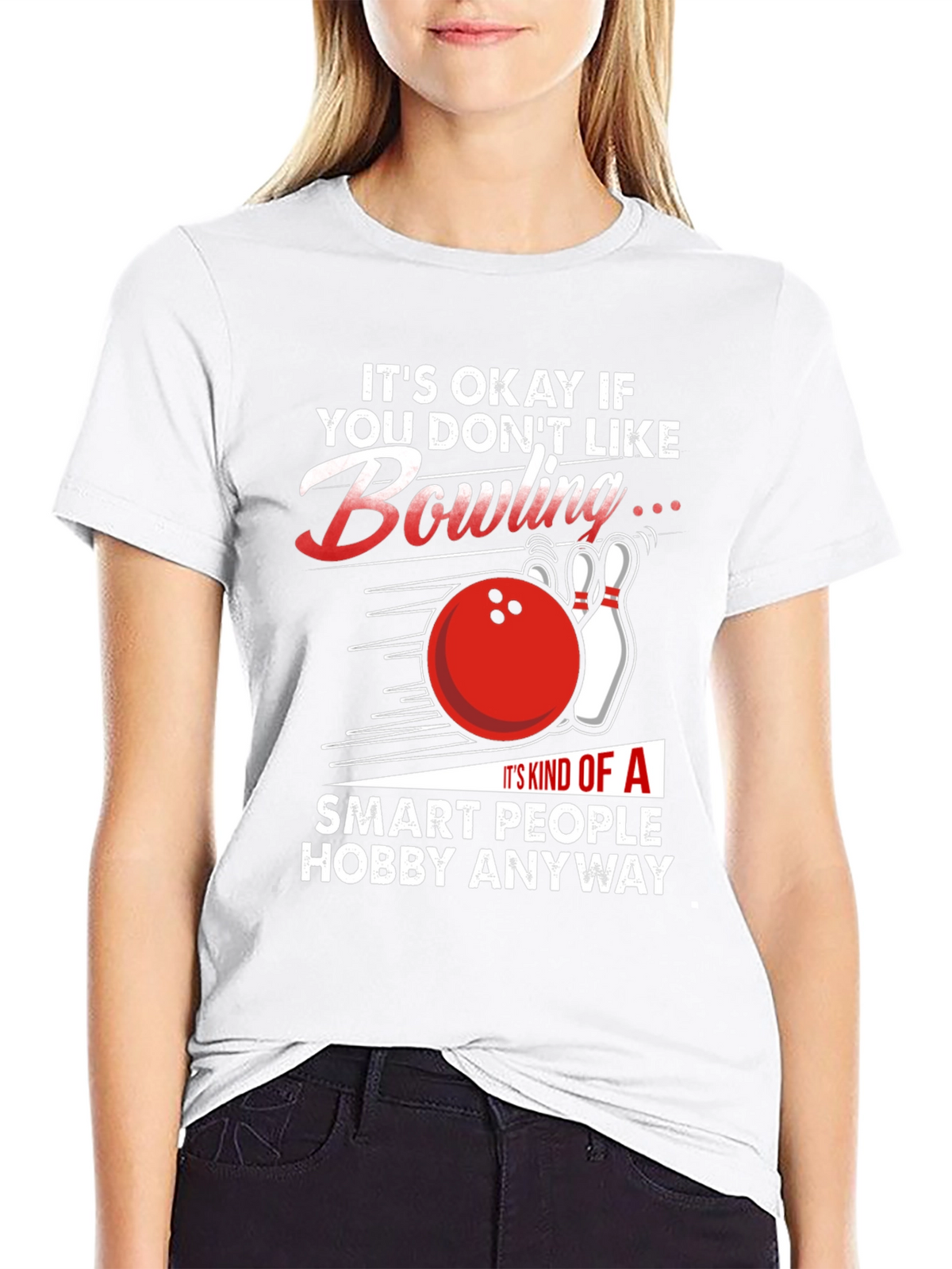 Funny Bowling T-Shirt: Smart People Hobby Tee