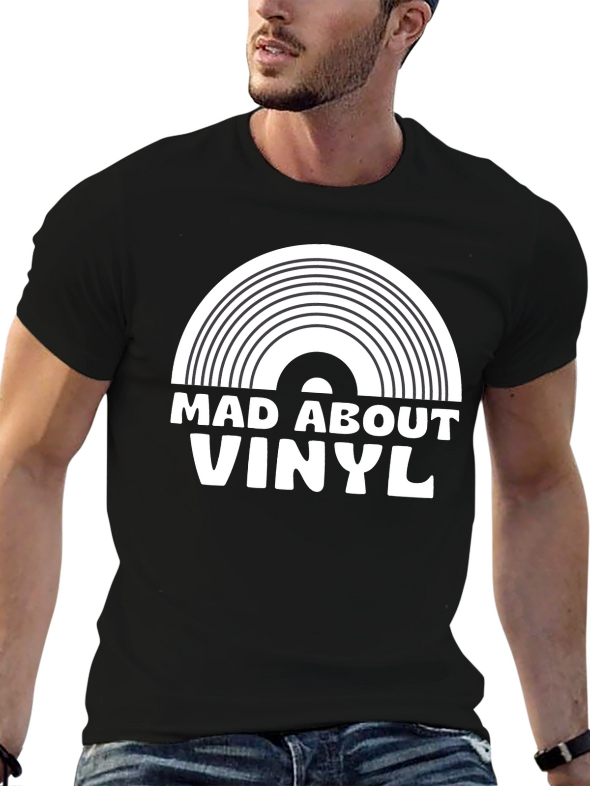Mad About Vinyl Black T-Shirt