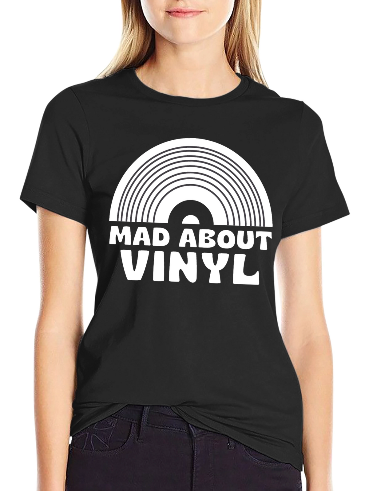 Mad About Vinyl Black T-Shirt