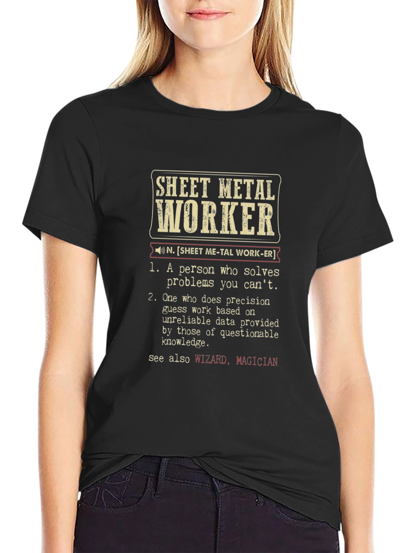 Sheet Metal Worker Definition T-Shirt