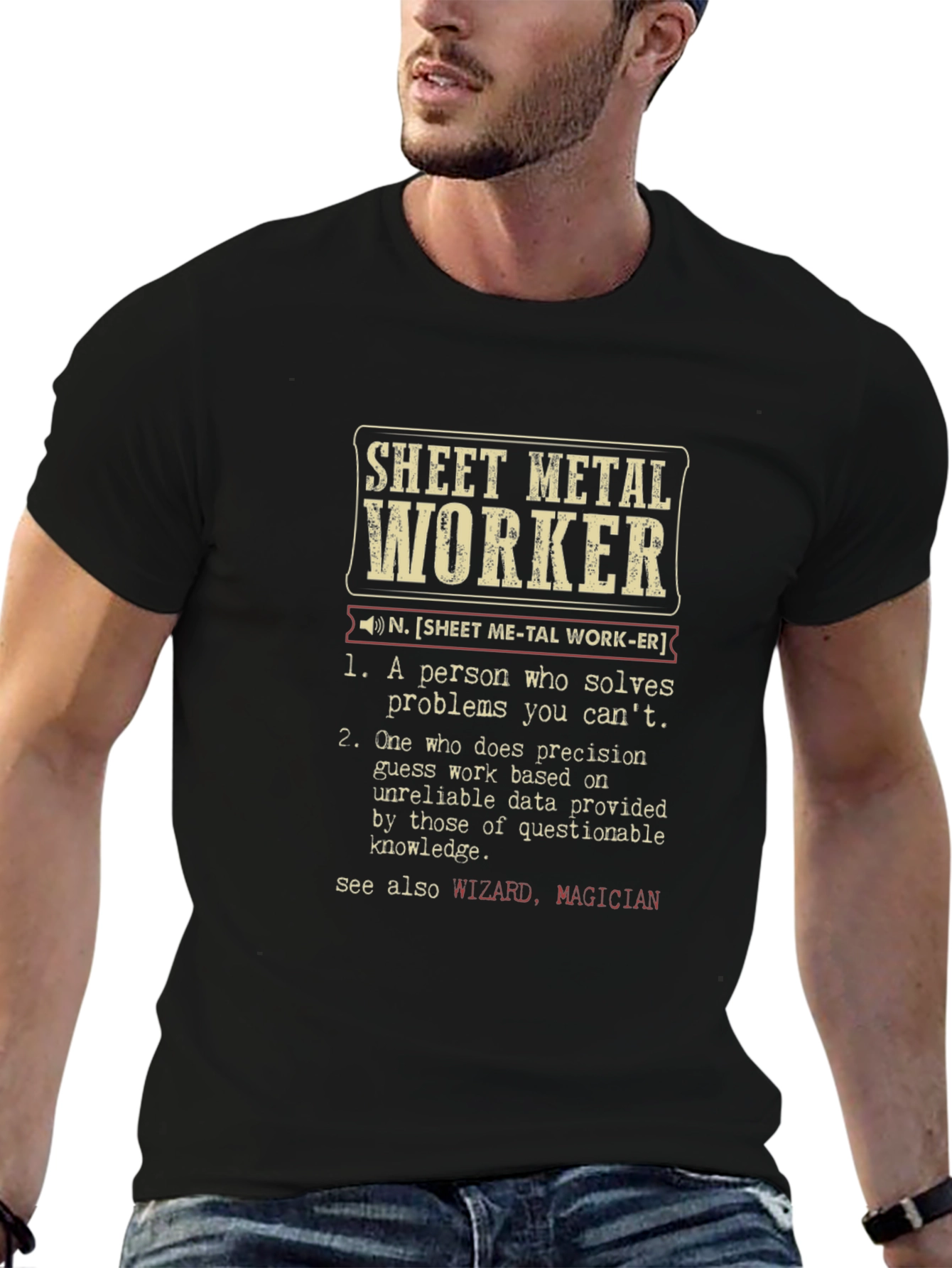 Sheet Metal Worker Definition T-Shirt
