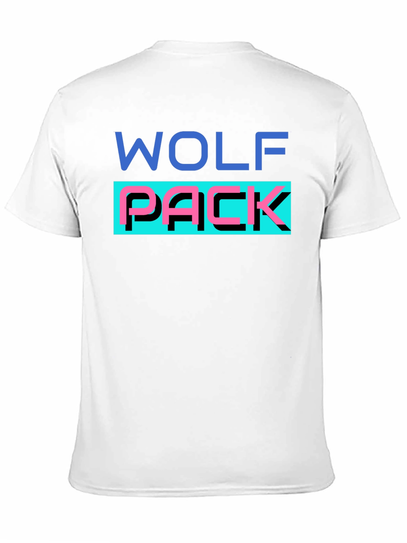 Wolf Pack Graphic T-Shirt - Black Crew Neck Tee