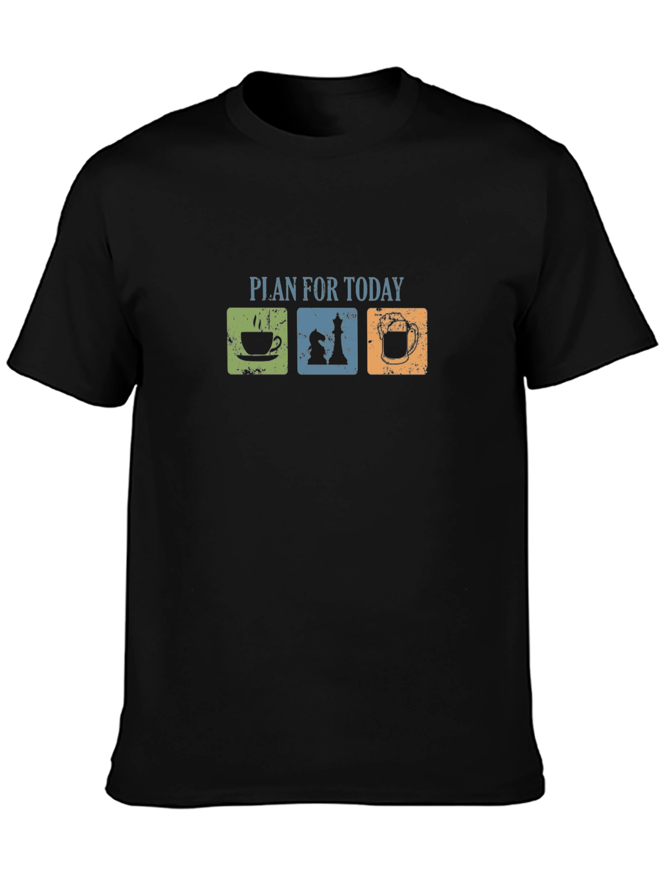 Chess Coffee Beer Plan T-Shirt Funny Gift Idea