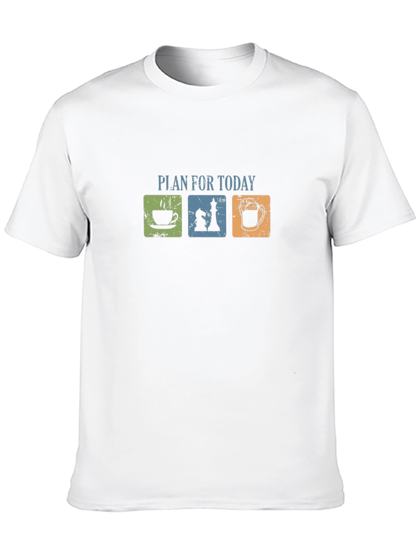 Chess Coffee Beer Plan T-Shirt Funny Gift Idea