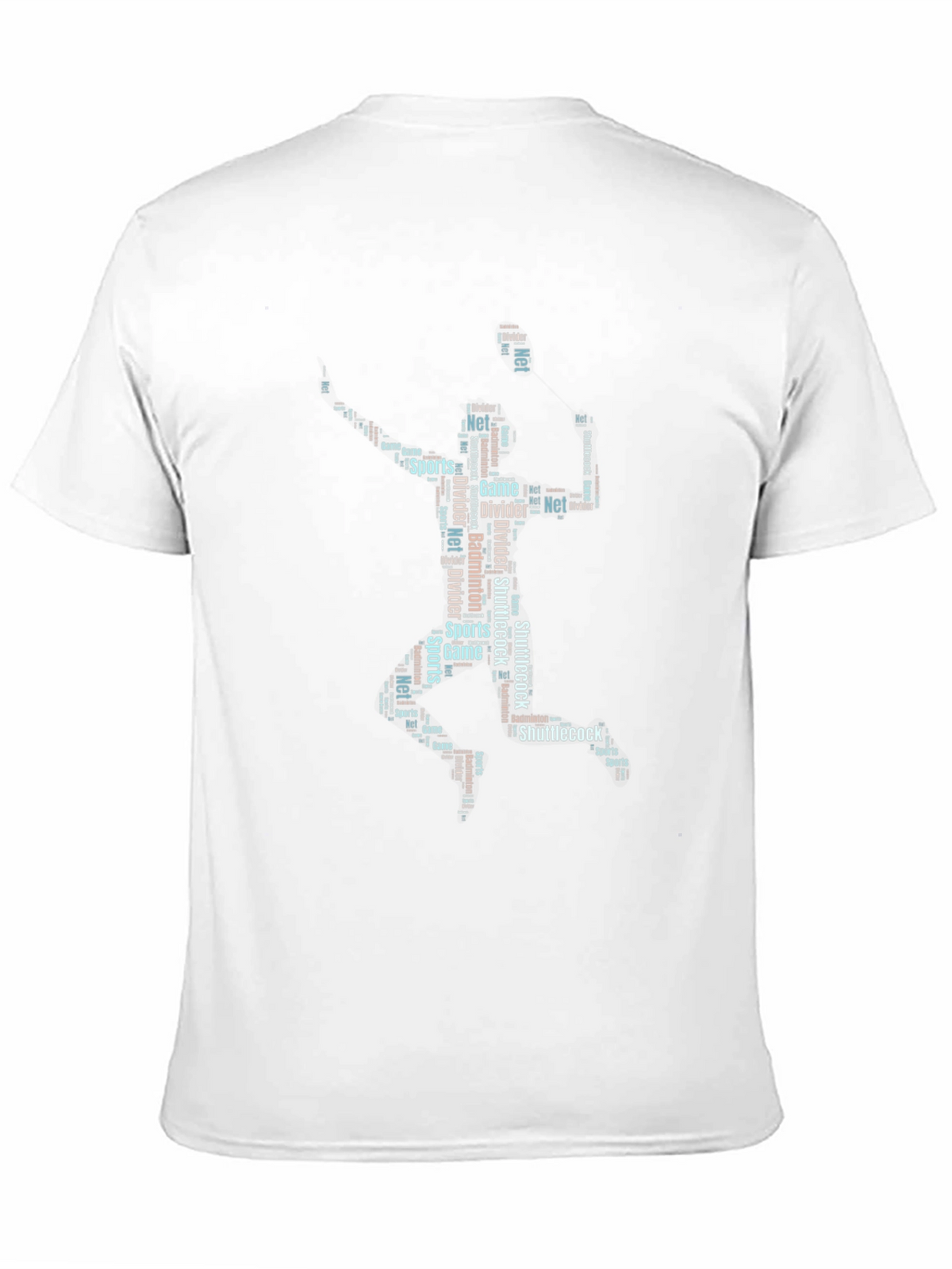 Badminton Word Art Graphic T-Shirt