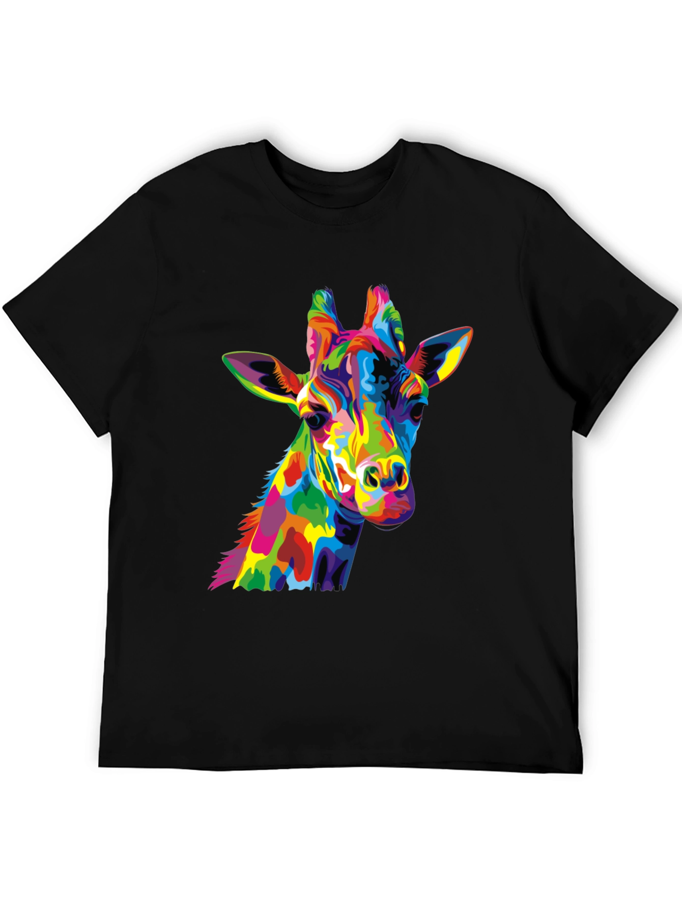 Colorful Giraffe Graphic Tee