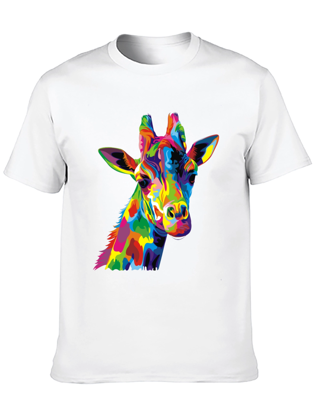 Colorful Giraffe Graphic Tee