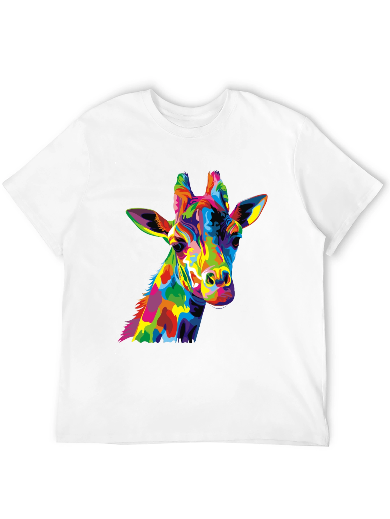 Colorful Giraffe Graphic Tee