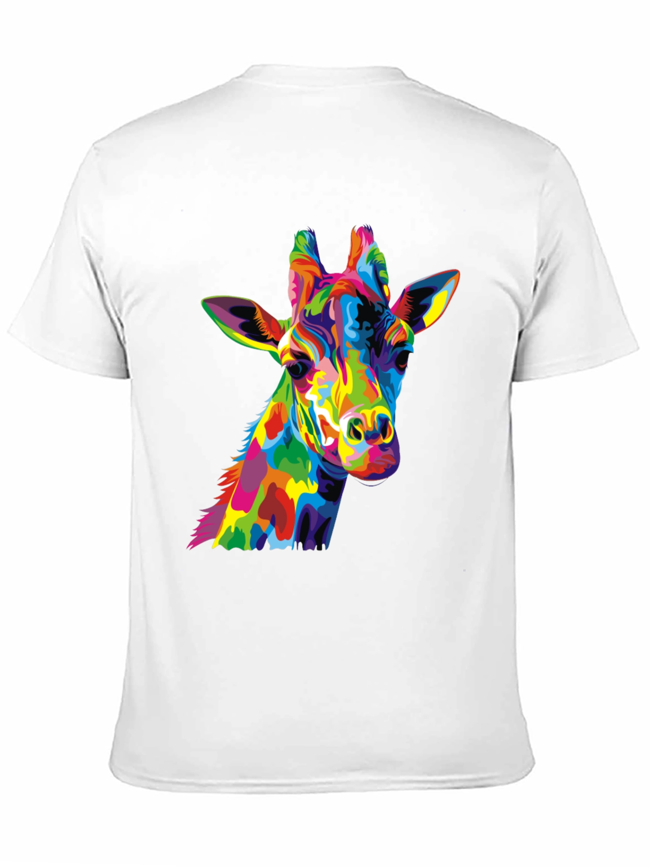 Colorful Giraffe Graphic Tee