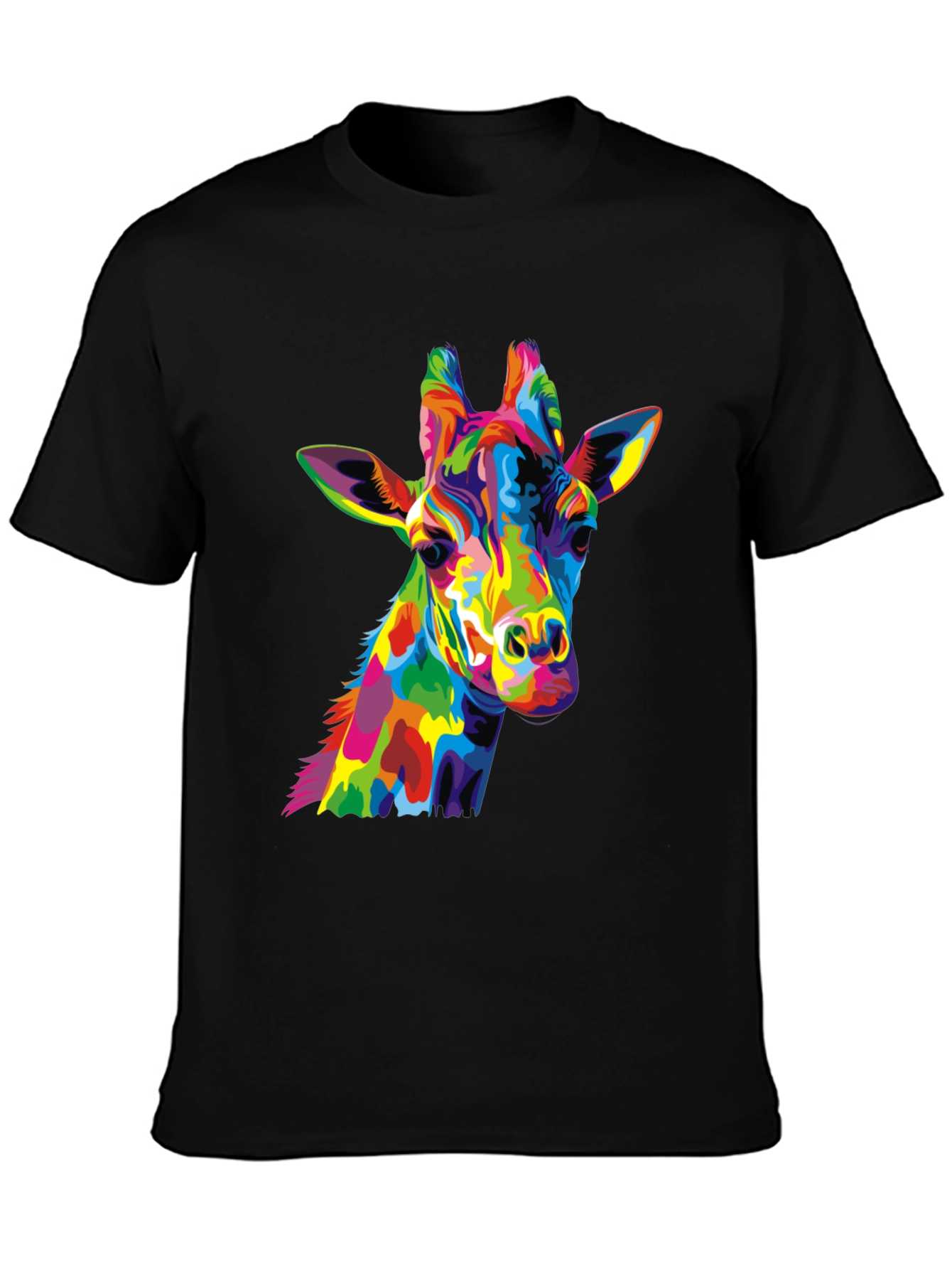 Colorful Giraffe Graphic Tee