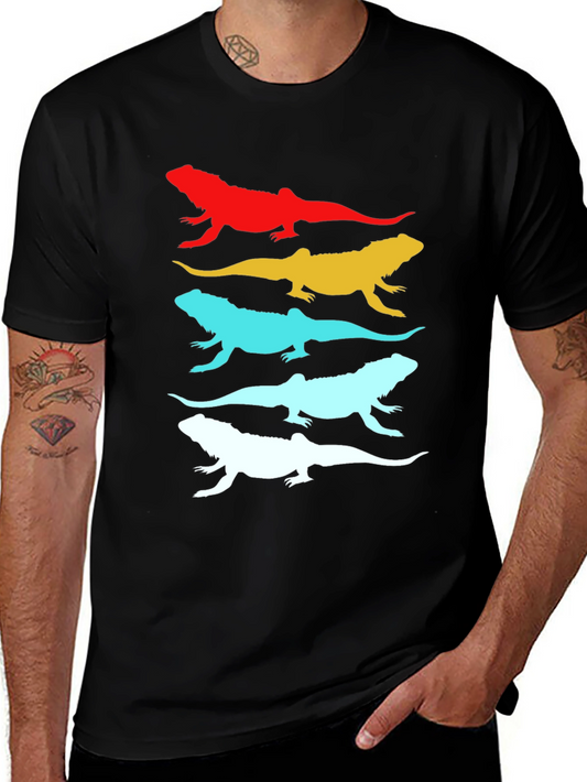 Colorful Lizard Graphic Tee | Trendy Unisex Shirt