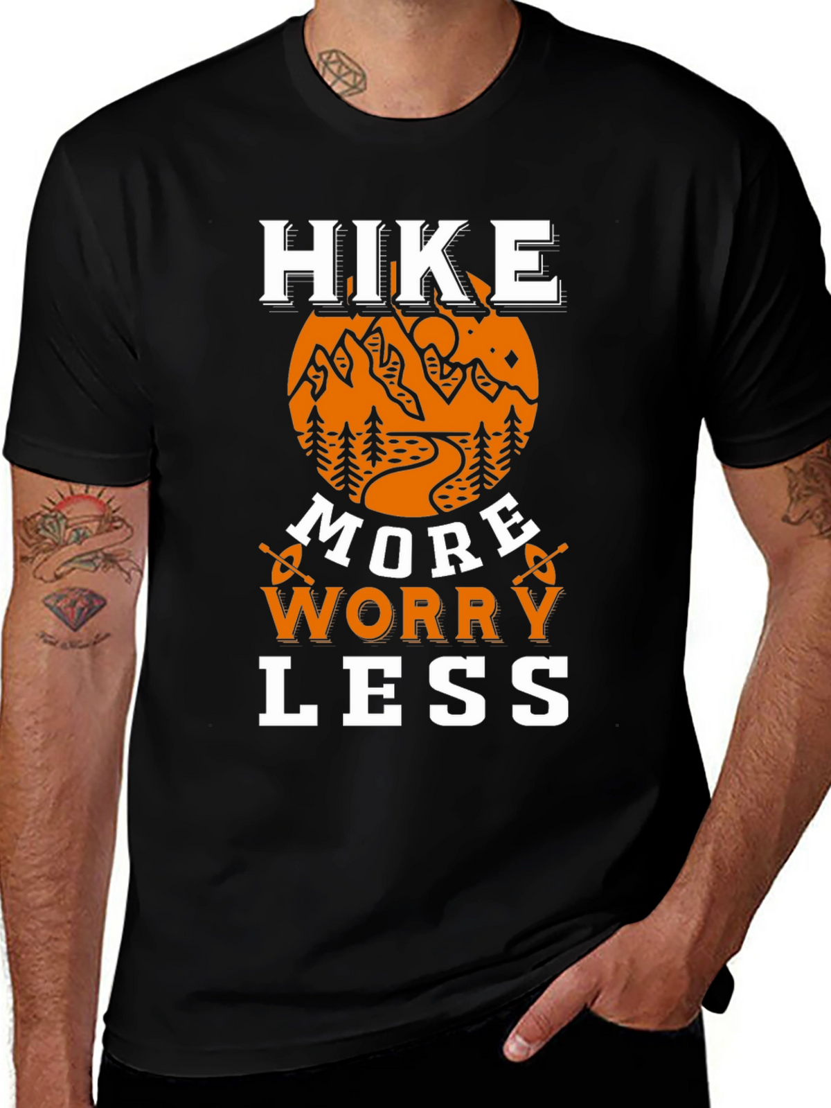 Hike More Worry Less Graphic T-Shirt