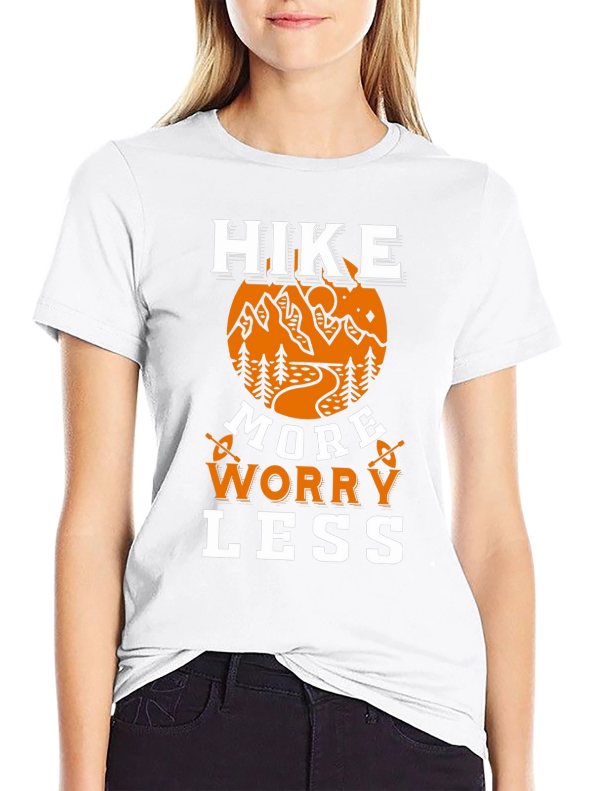 Hike More Worry Less Graphic T-Shirt