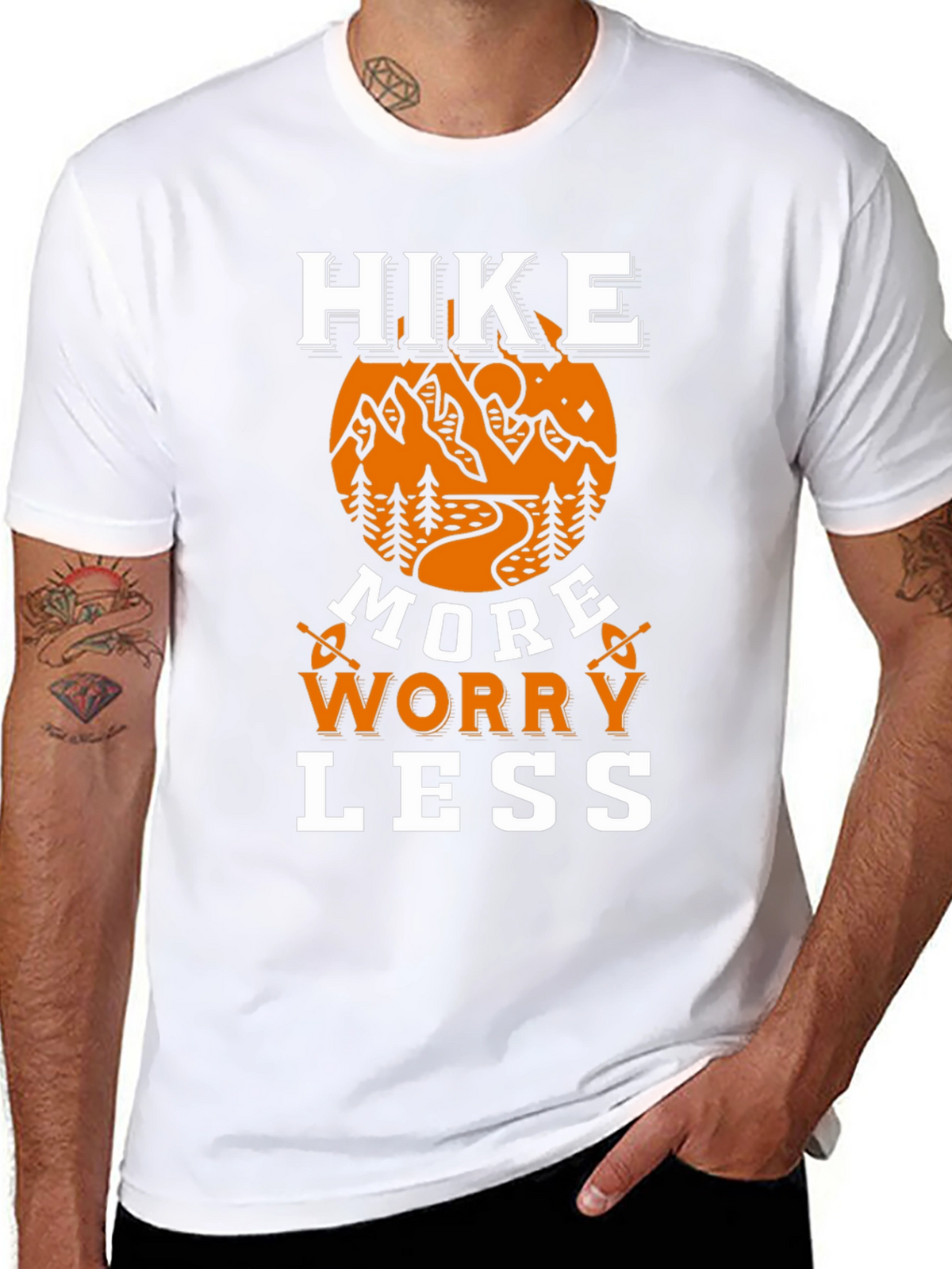 Hike More Worry Less Graphic T-Shirt