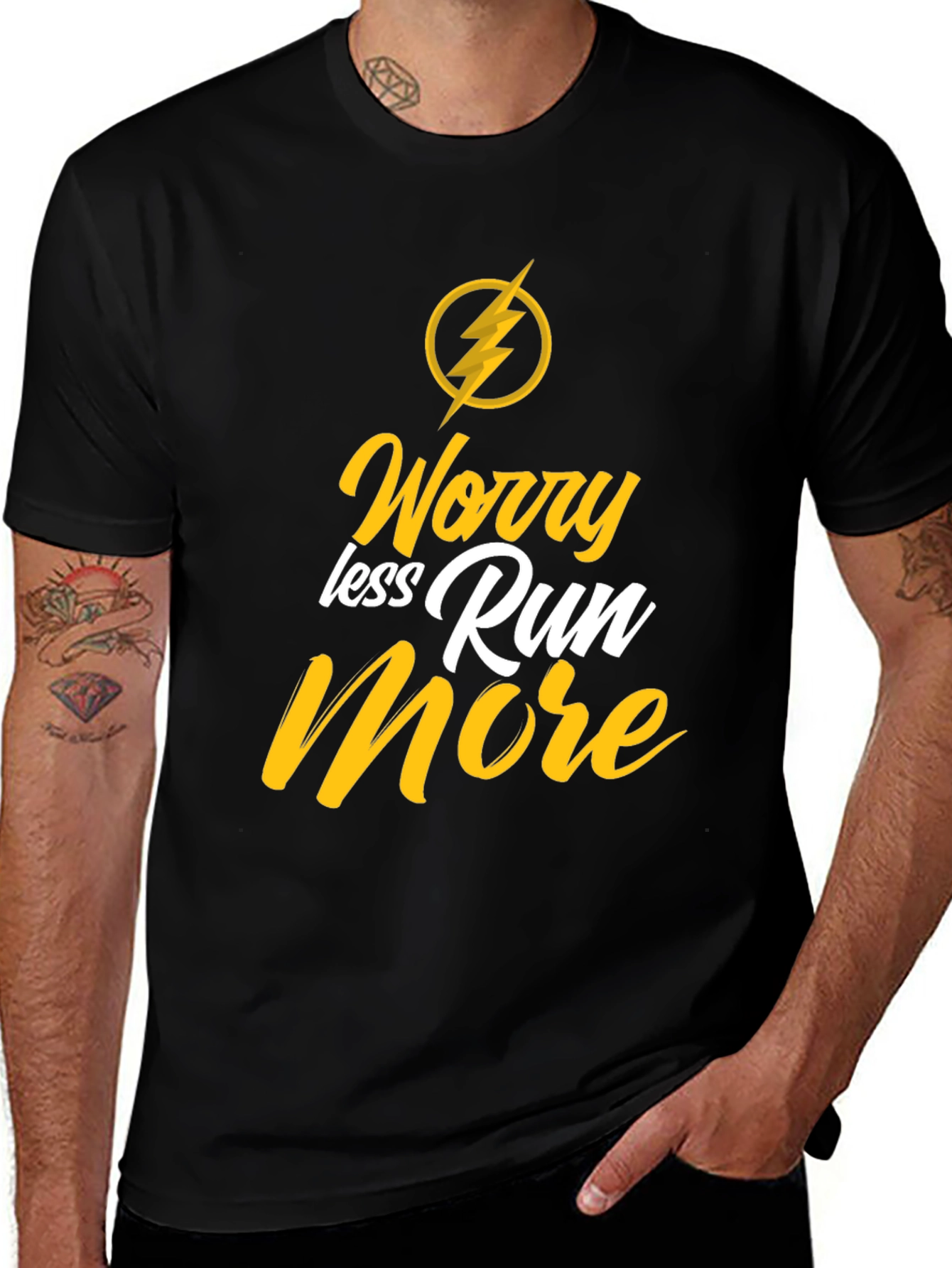 Worry Less Run More Graphic Tee