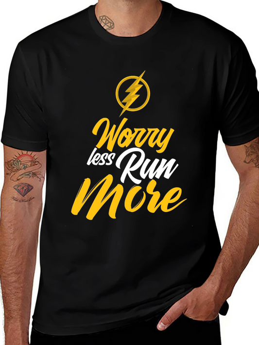 Worry Less Run More Graphic Tee