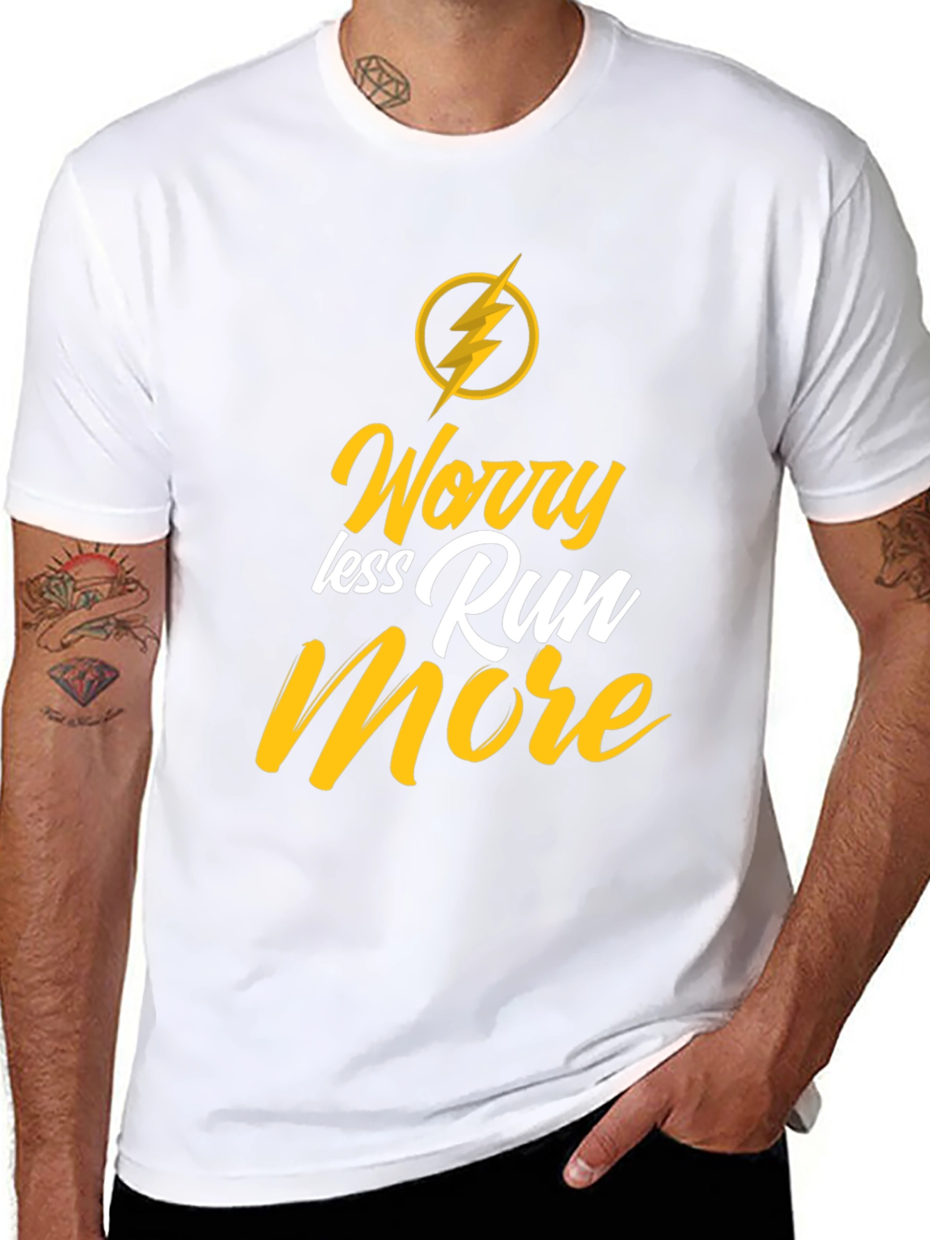 Worry Less Run More Graphic Tee