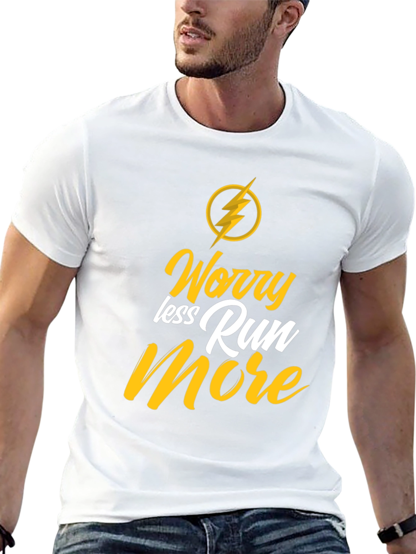 Worry Less Run More Graphic Tee