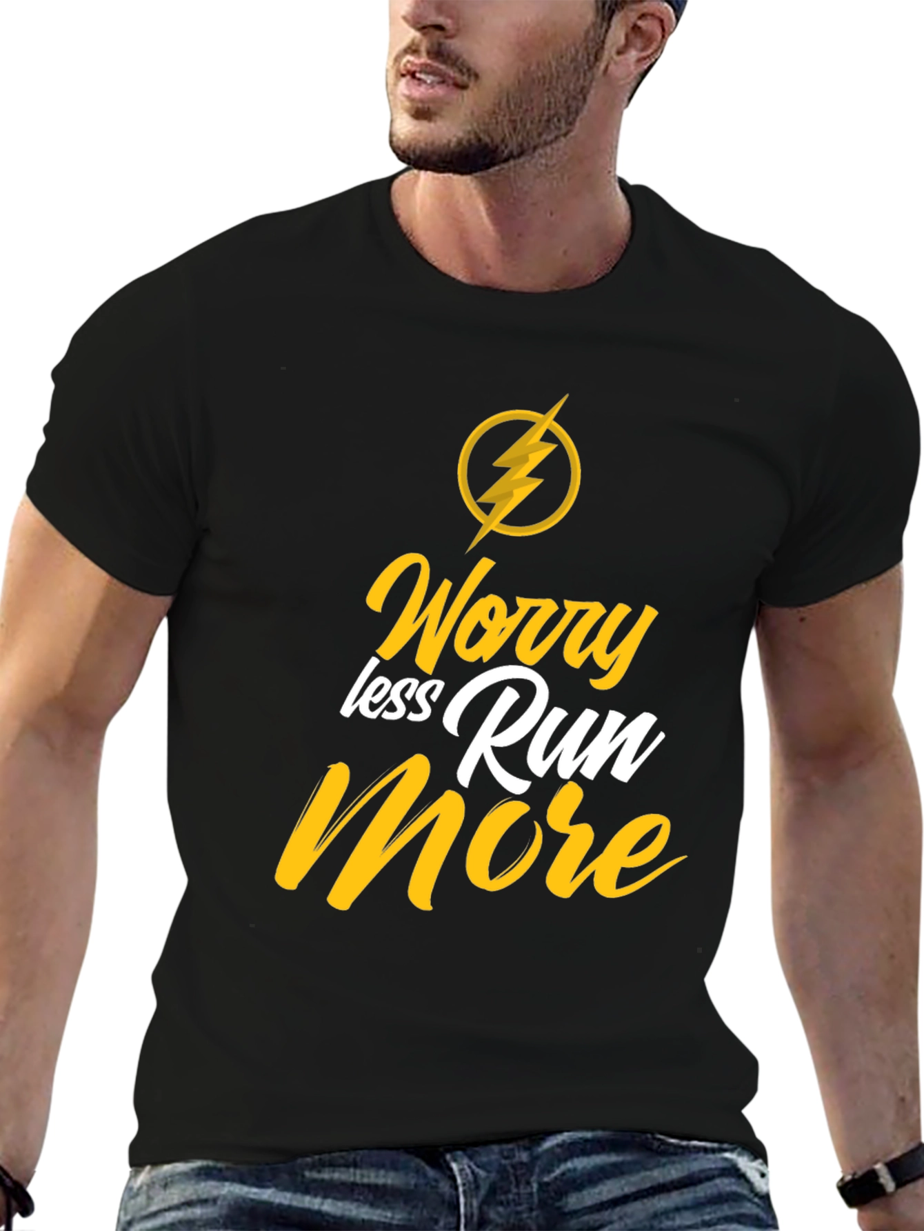 Worry Less Run More Graphic Tee