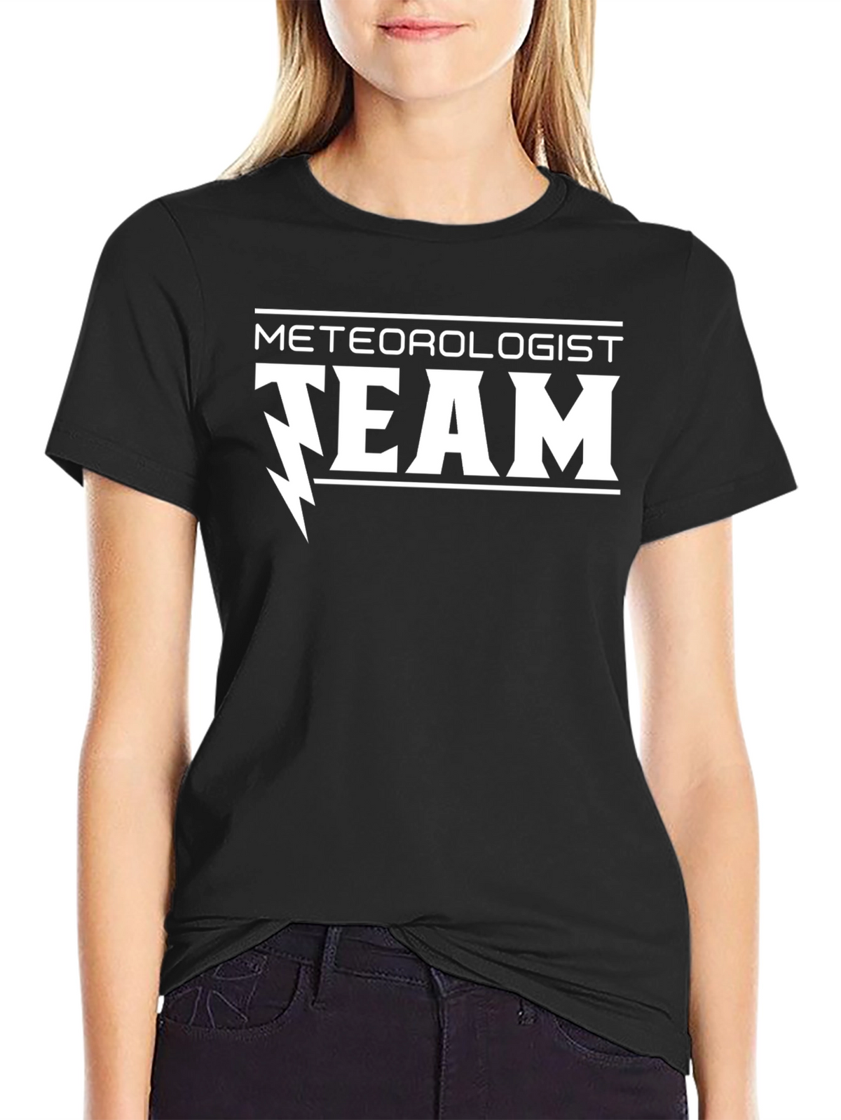 Meteorologist Team Graphic T-Shirt - Black