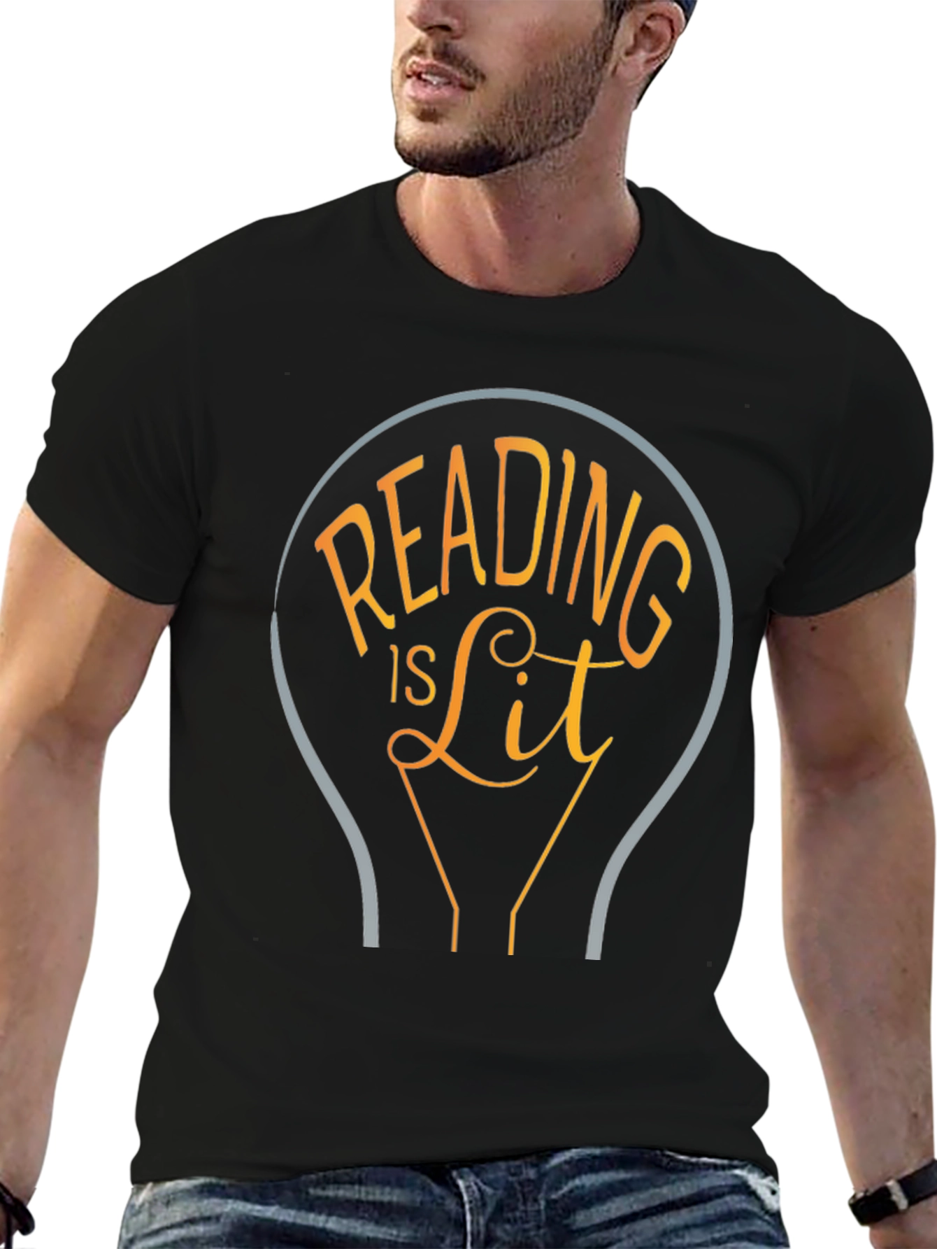Reading is Lit T-Shirt - Novelty Graphic Tee