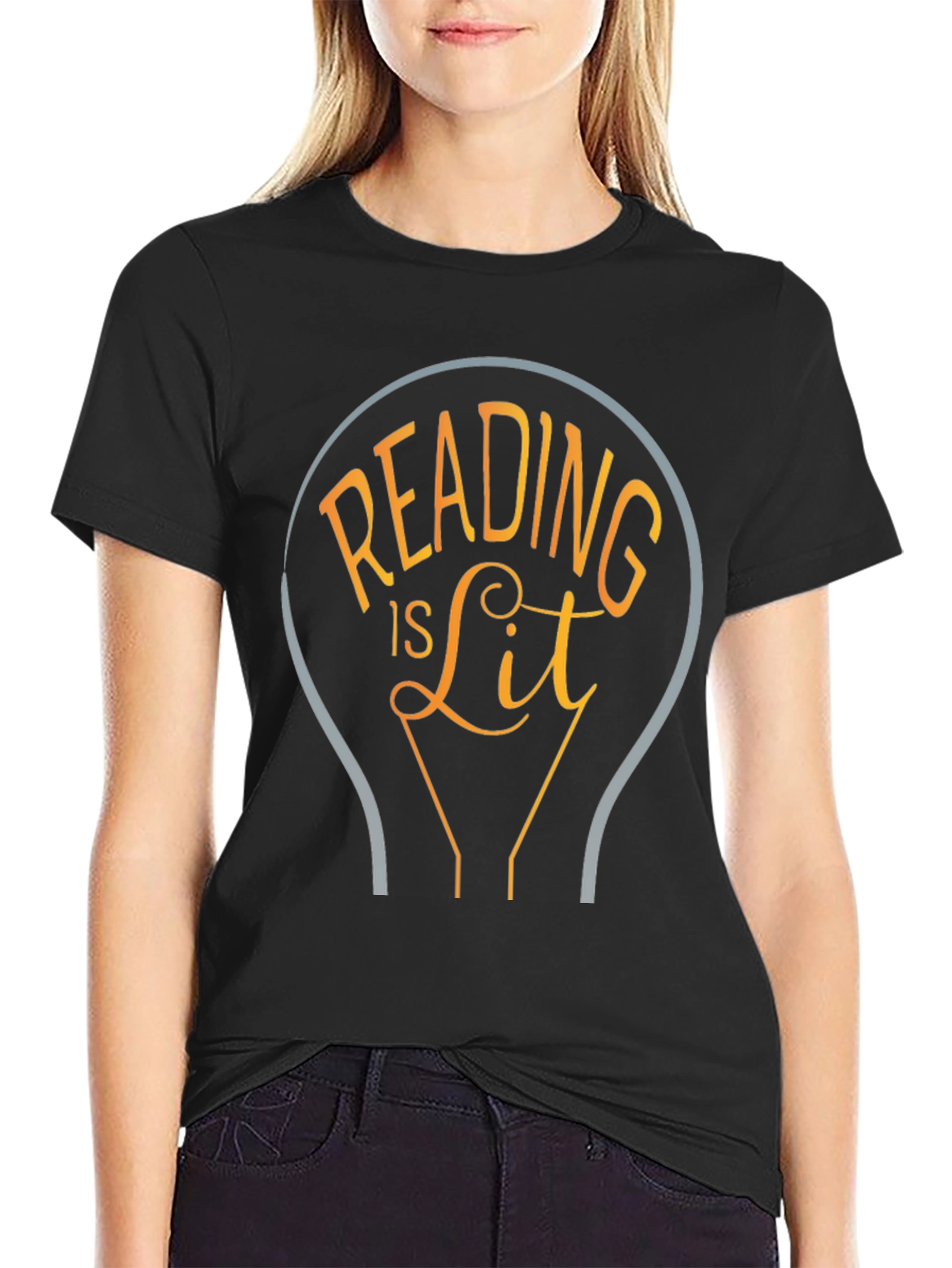 Reading is Lit T-Shirt - Novelty Graphic Tee