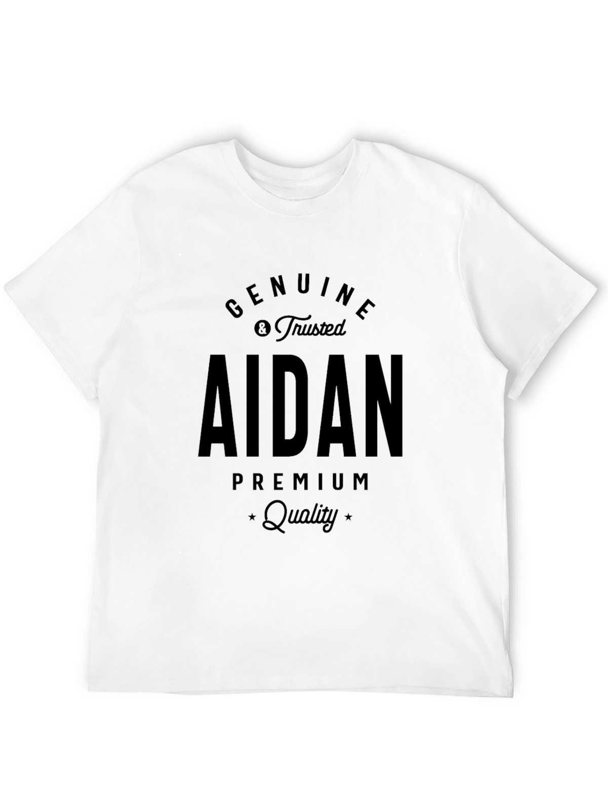 Genuine Aidan Premium Quality Black T-Shirt