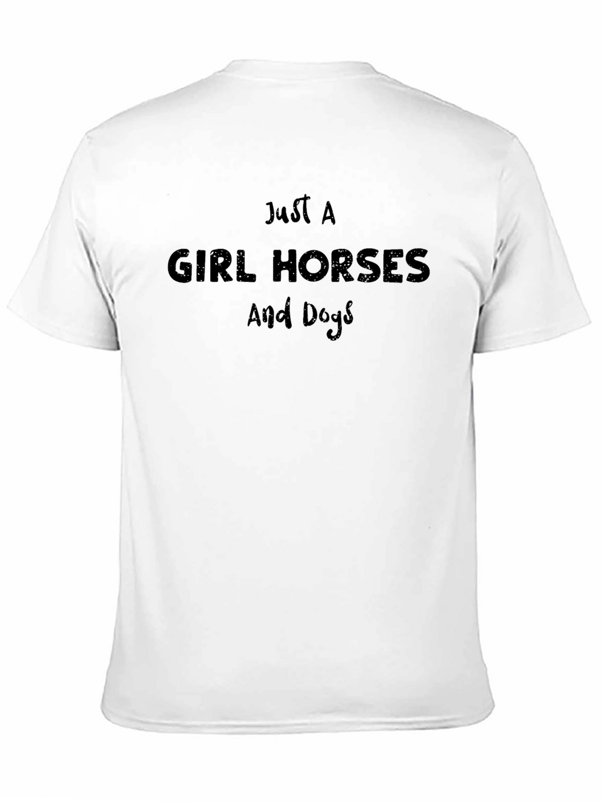 Just A Girl Horses And Dogs Graphic T-Shirt