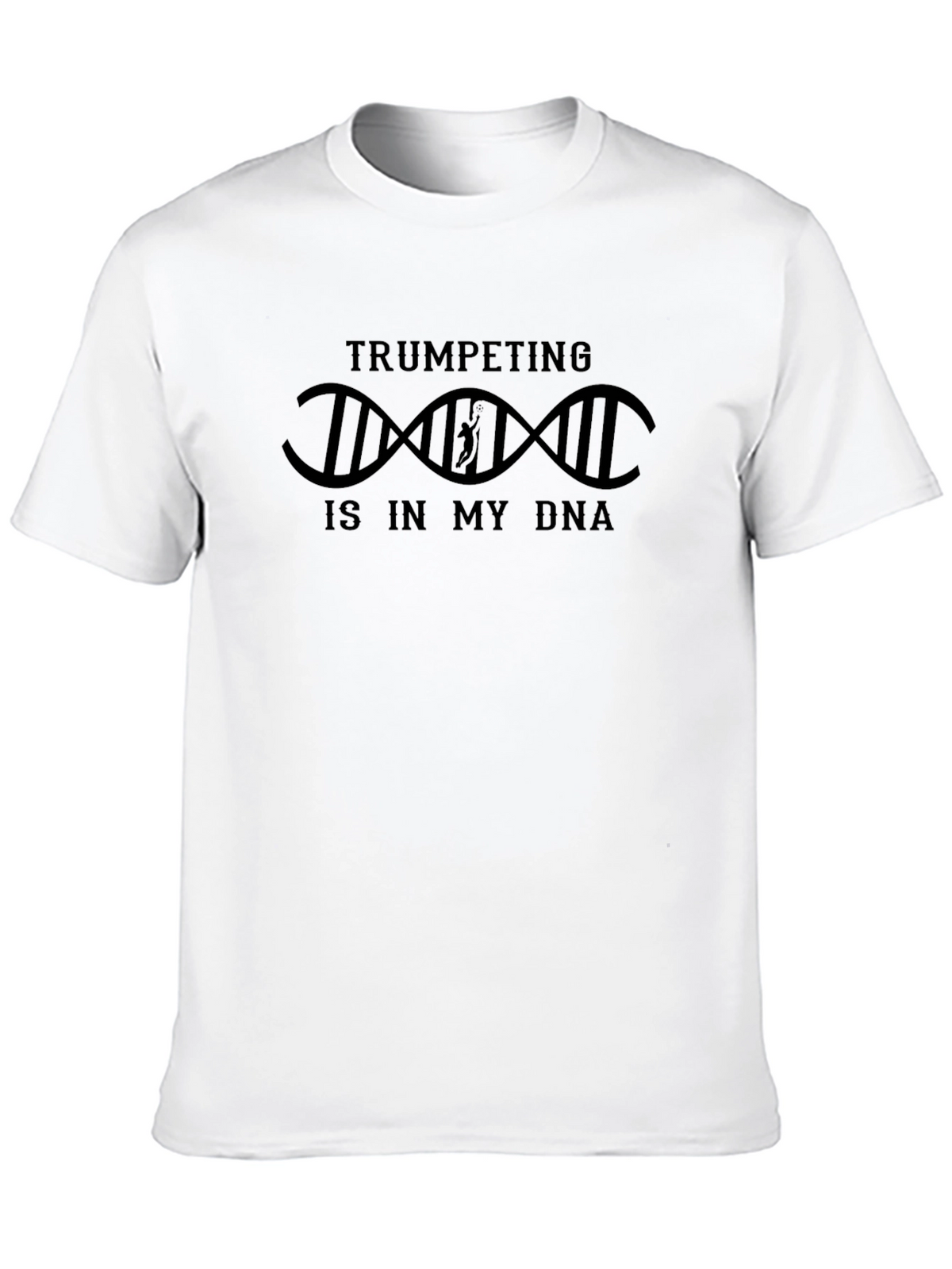 Trumpeting DNA Graphic Tee - Musician Humor T-Shirt