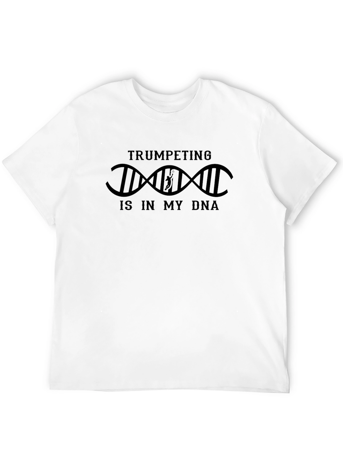 Trumpeting DNA Graphic Tee - Musician Humor T-Shirt