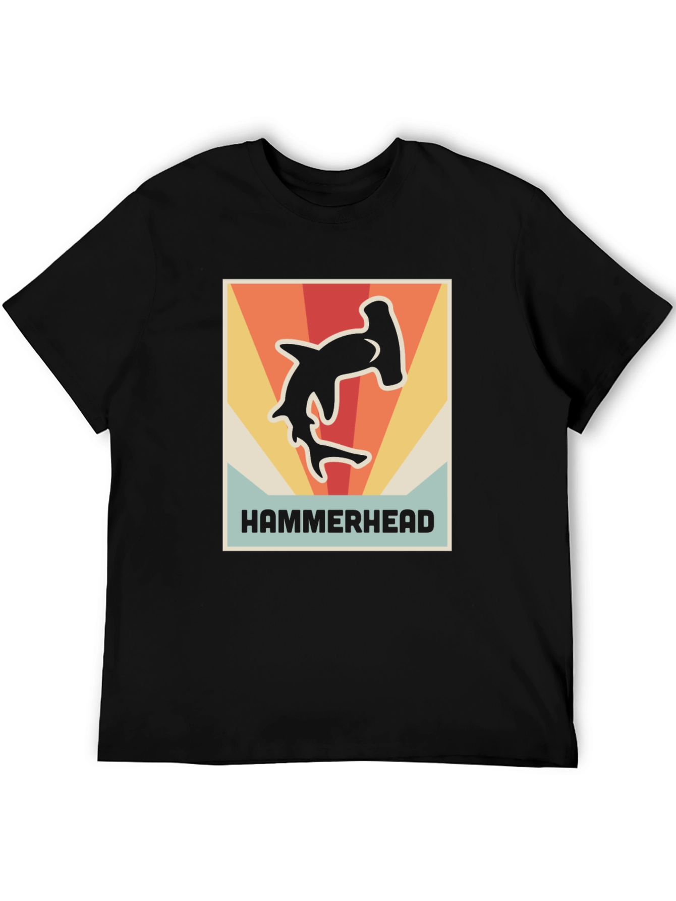 Retro Hammerhead Shark Graphic T-Shirt