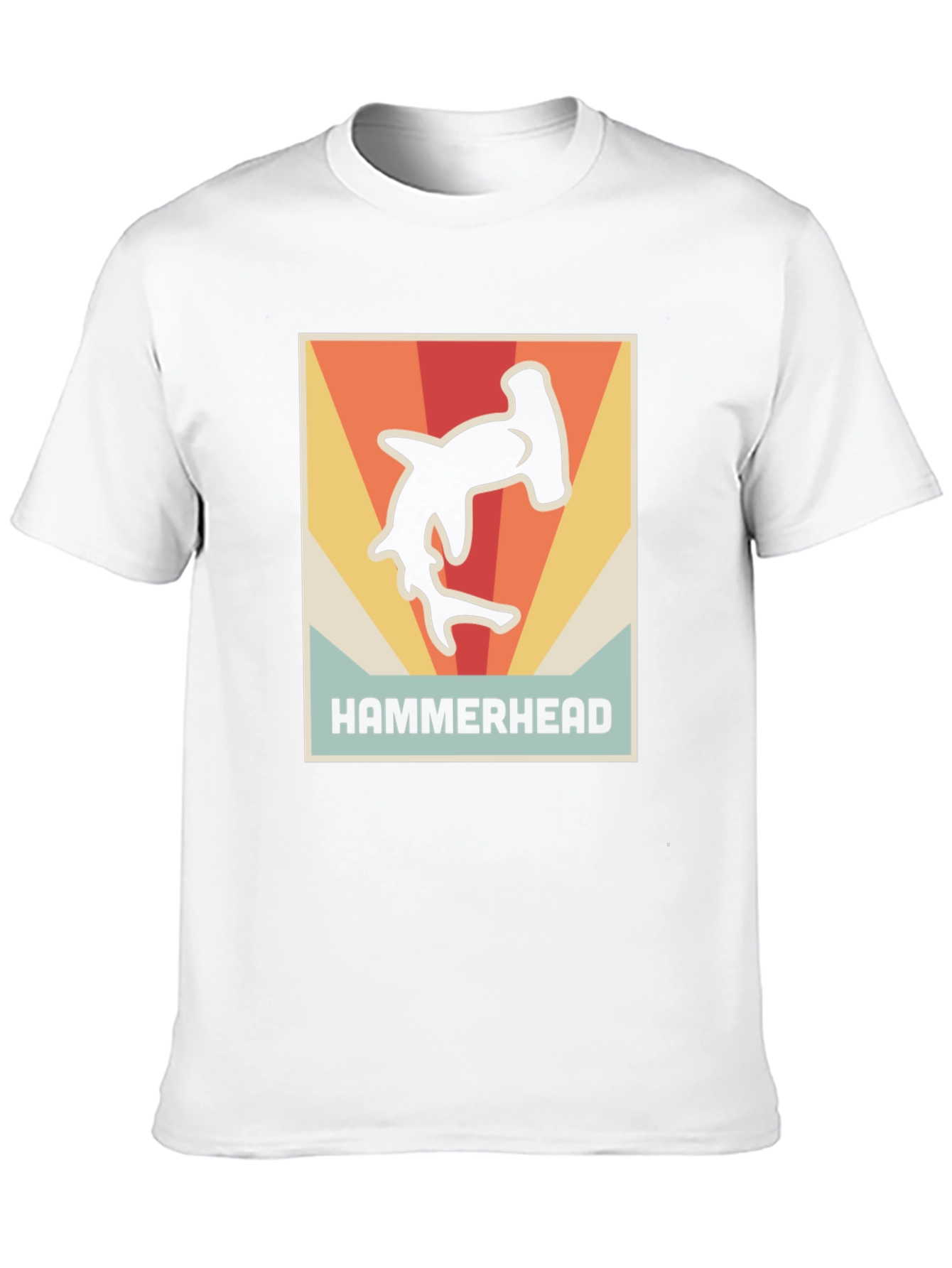 Retro Hammerhead Shark Graphic T-Shirt
