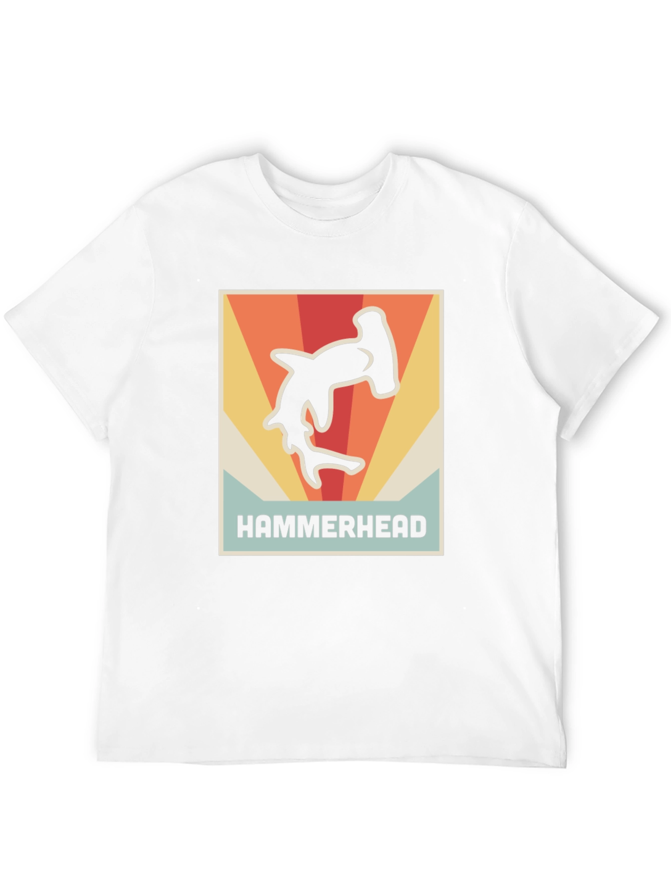Retro Hammerhead Shark Graphic T-Shirt