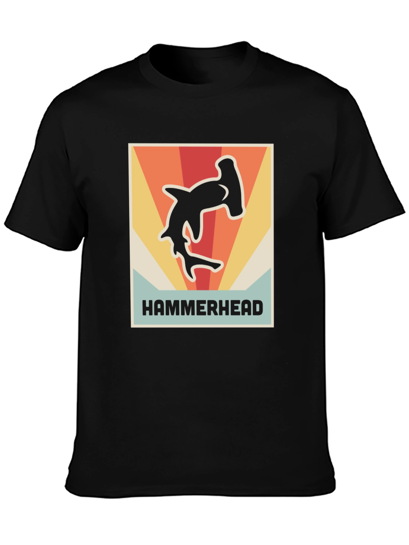 Retro Hammerhead Shark Graphic T-Shirt